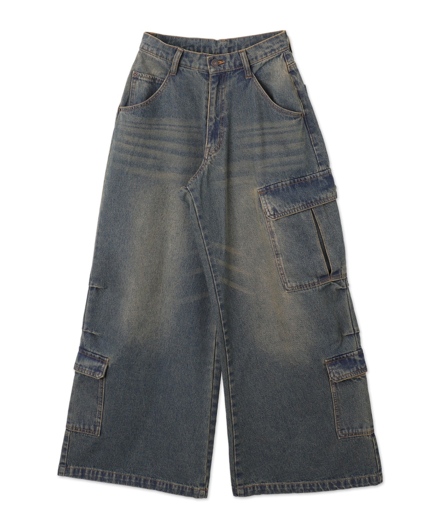 ヴィンテージウォッシュバギーカーゴパンツ - Image 15