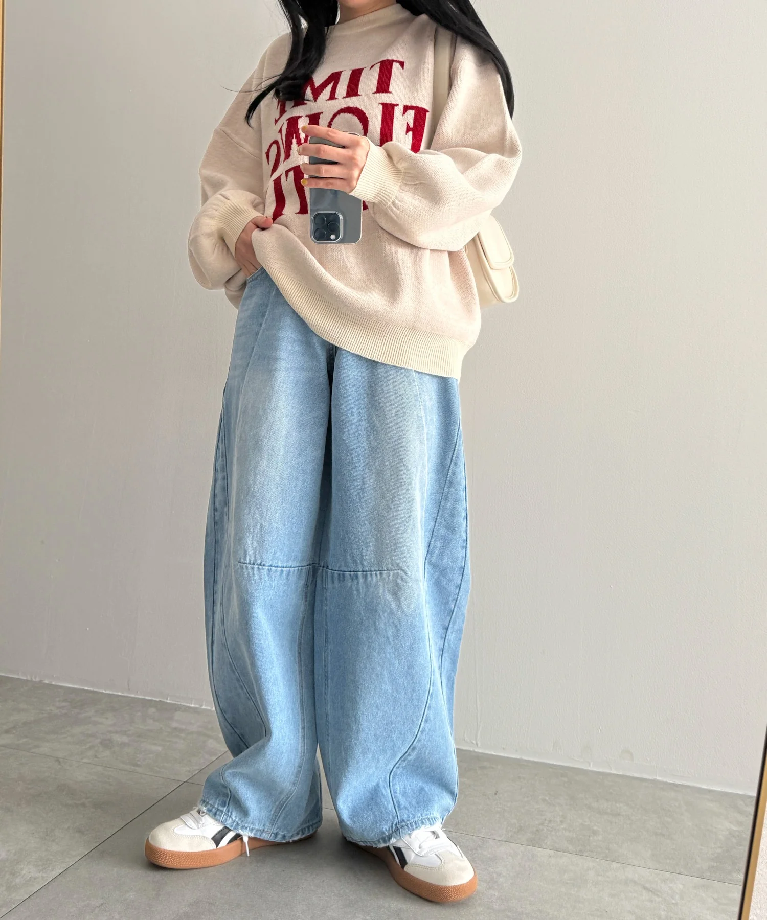 カーブラインバレルレッグデニムパンツ - Image 17