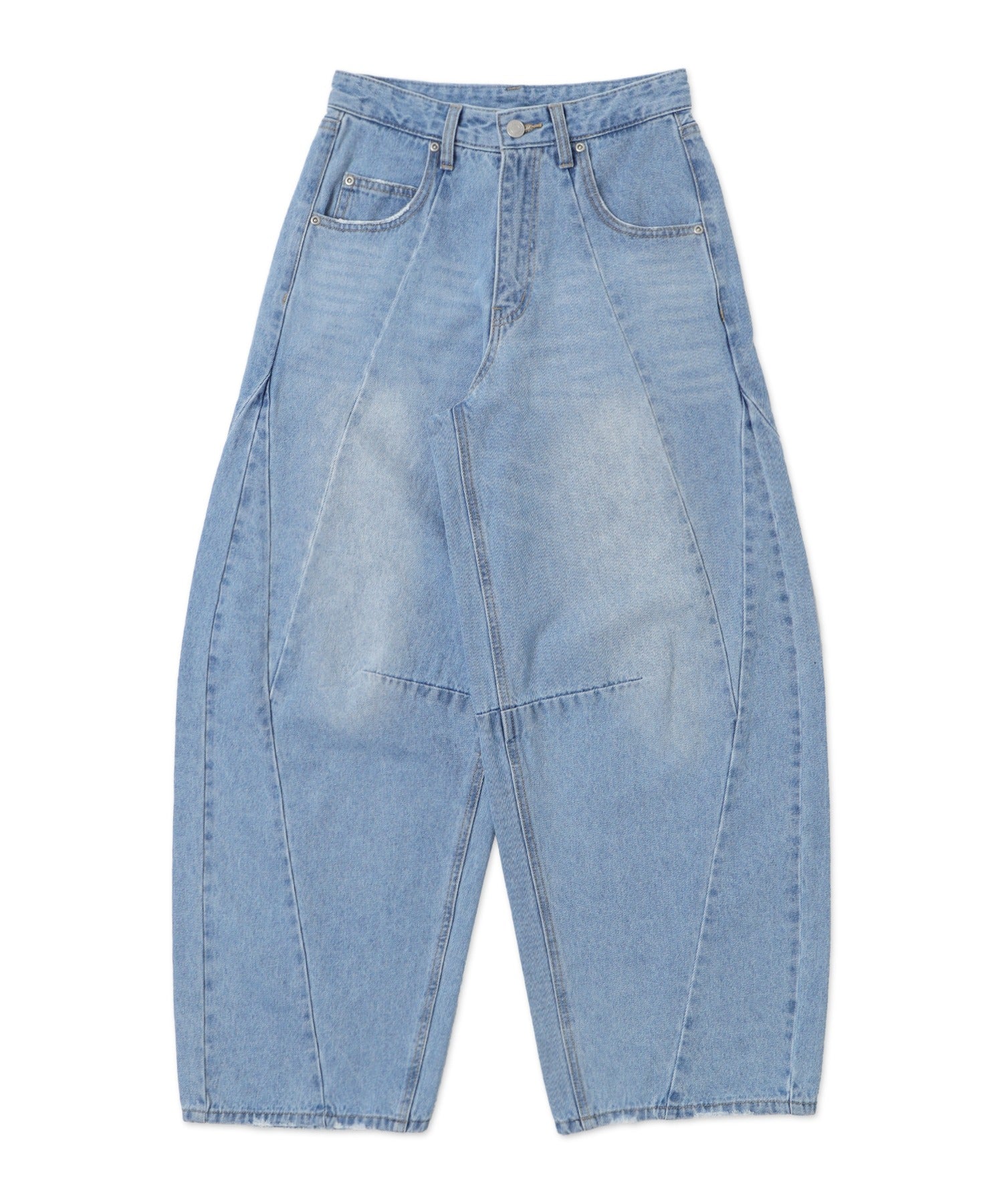 カーブラインバレルレッグデニムパンツ - Image 18