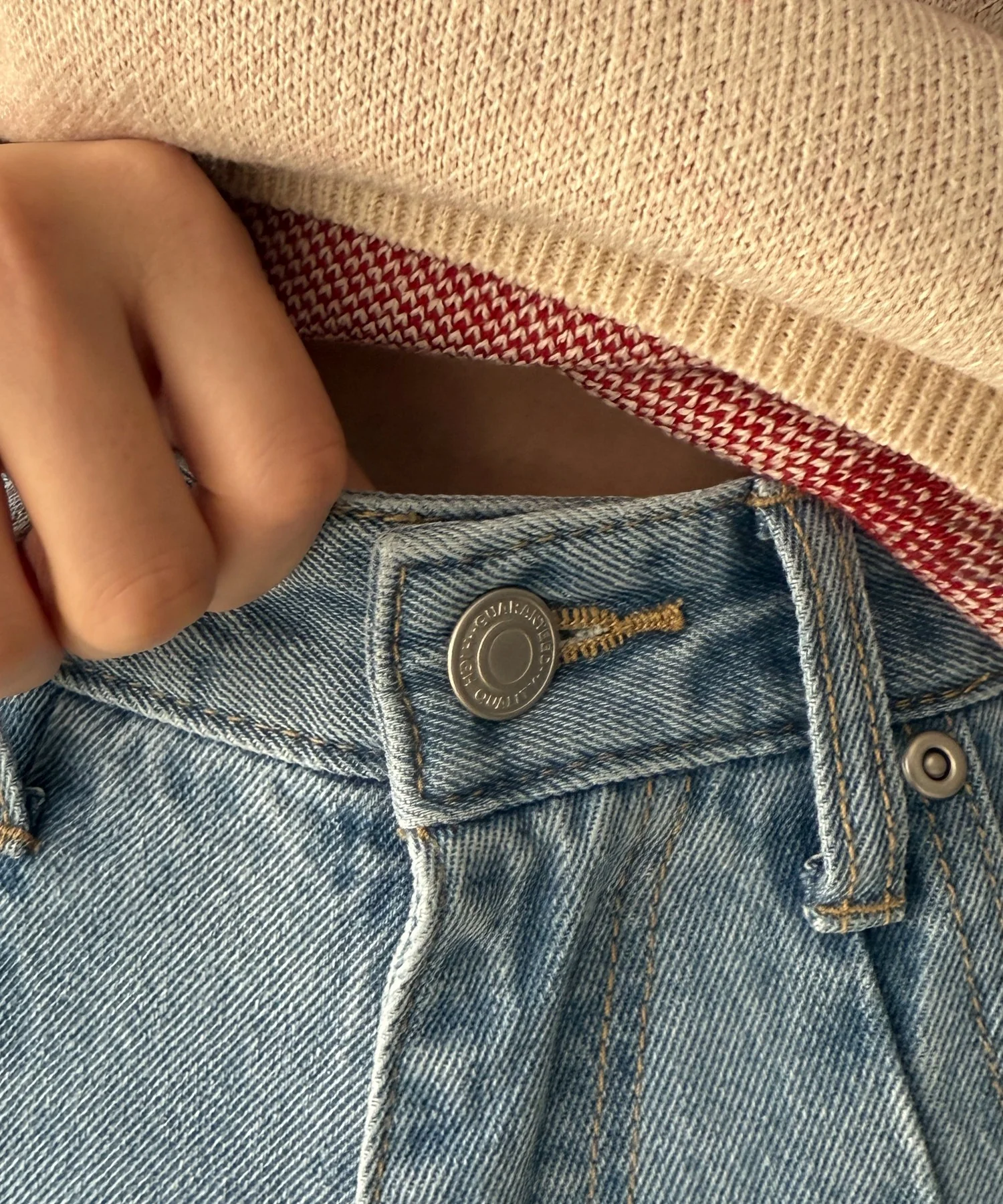 カーブラインバレルレッグデニムパンツ - Image 8