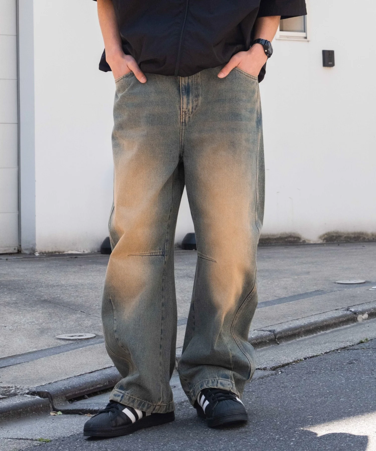 イージーバレルレッグデニムパンツ - Image 10