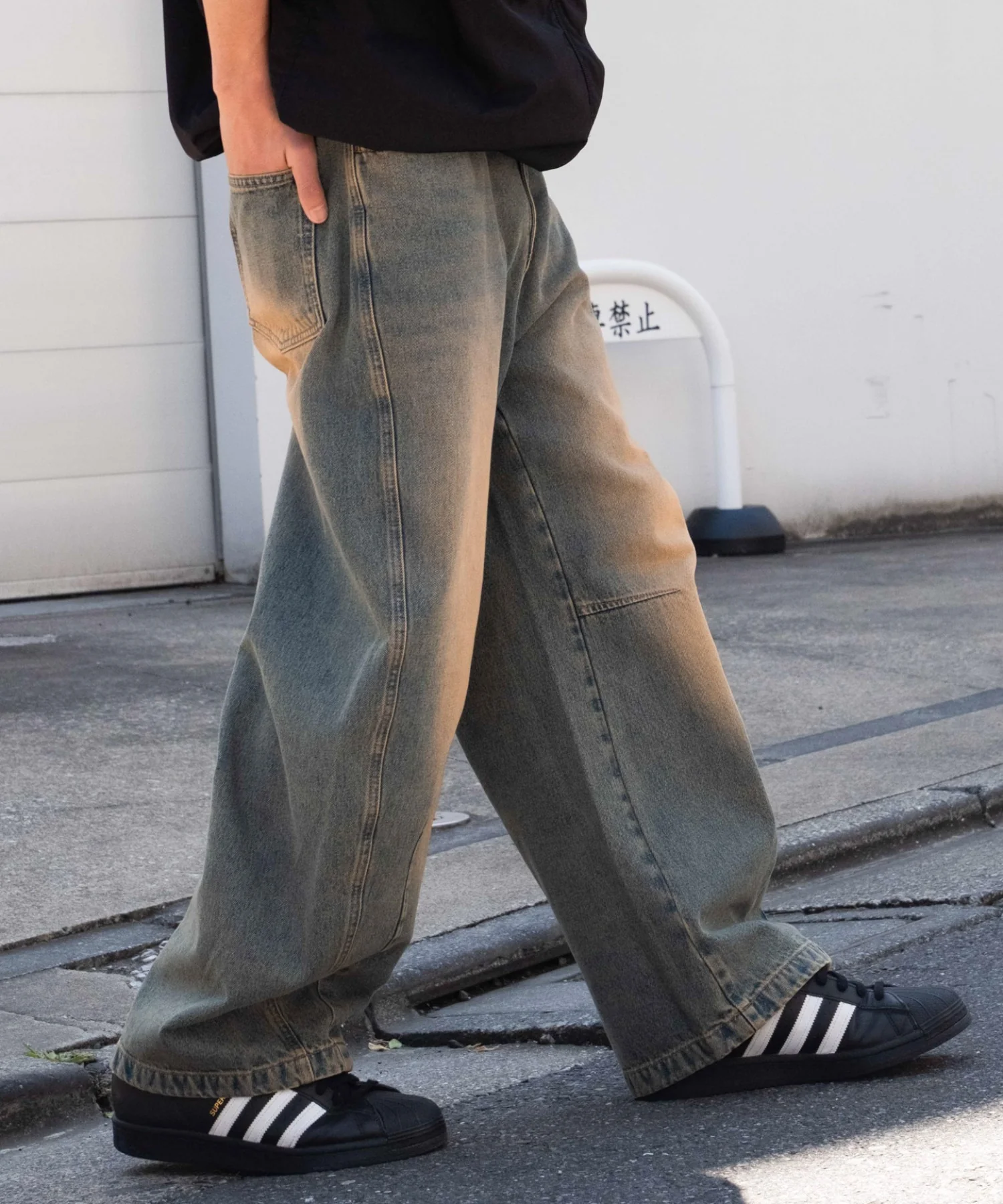 イージーバレルレッグデニムパンツ - Image 8