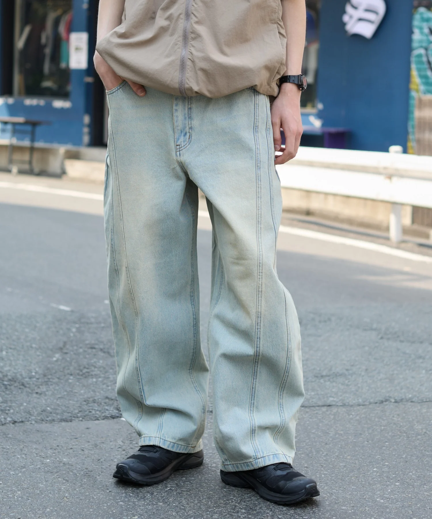 イージー3Dバレルレッグデニムパンツ - Image 15