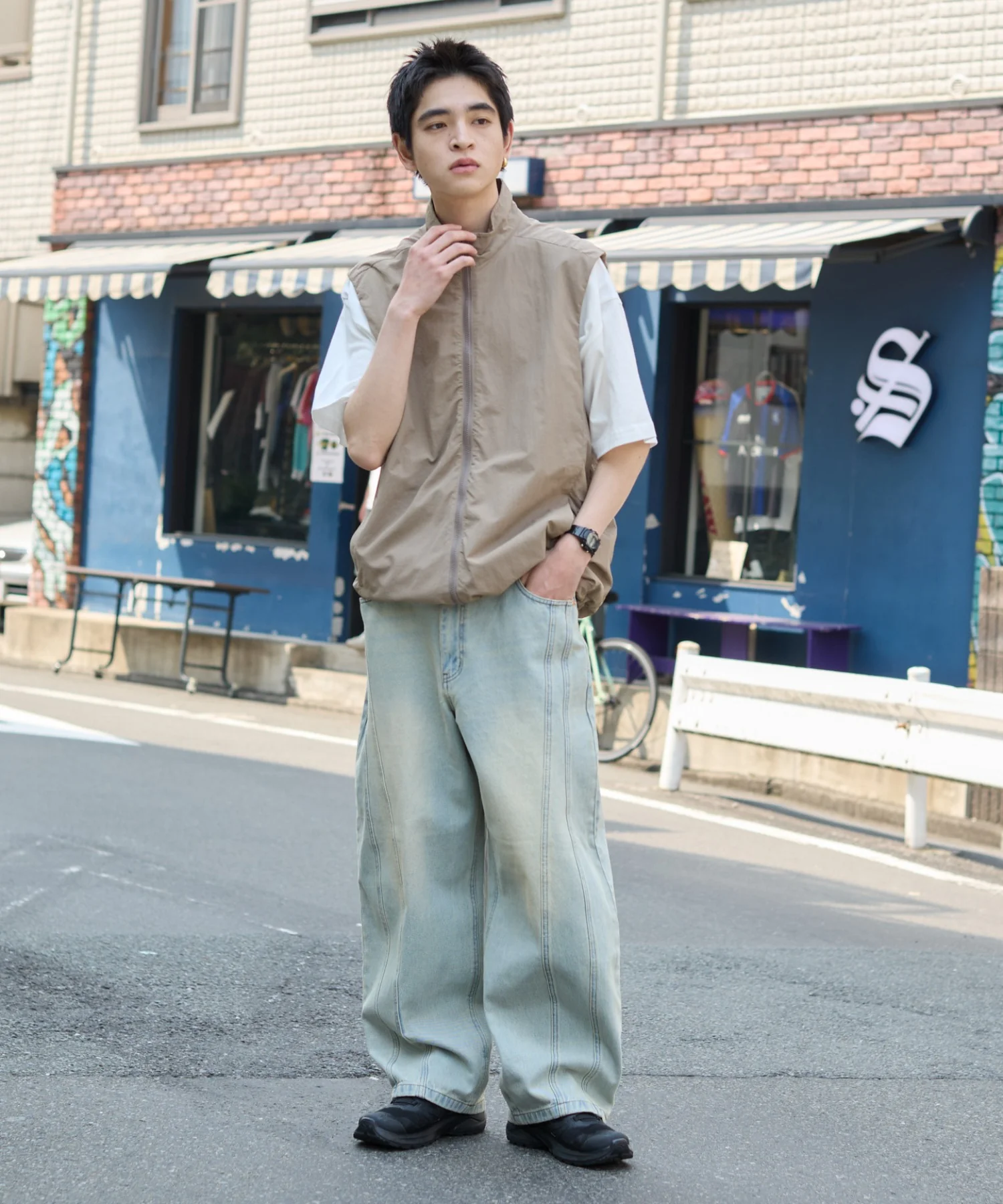 イージー3Dバレルレッグデニムパンツ - Image 5