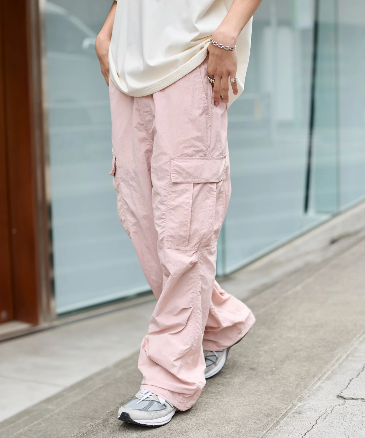 ナイロンイージーカーゴパンツ - Image 3