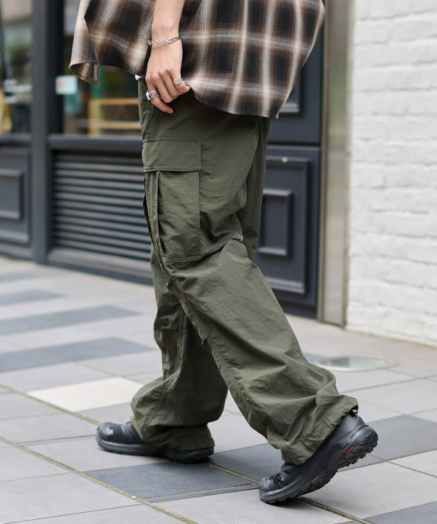 ナイロンイージーカーゴパンツ - Image 4