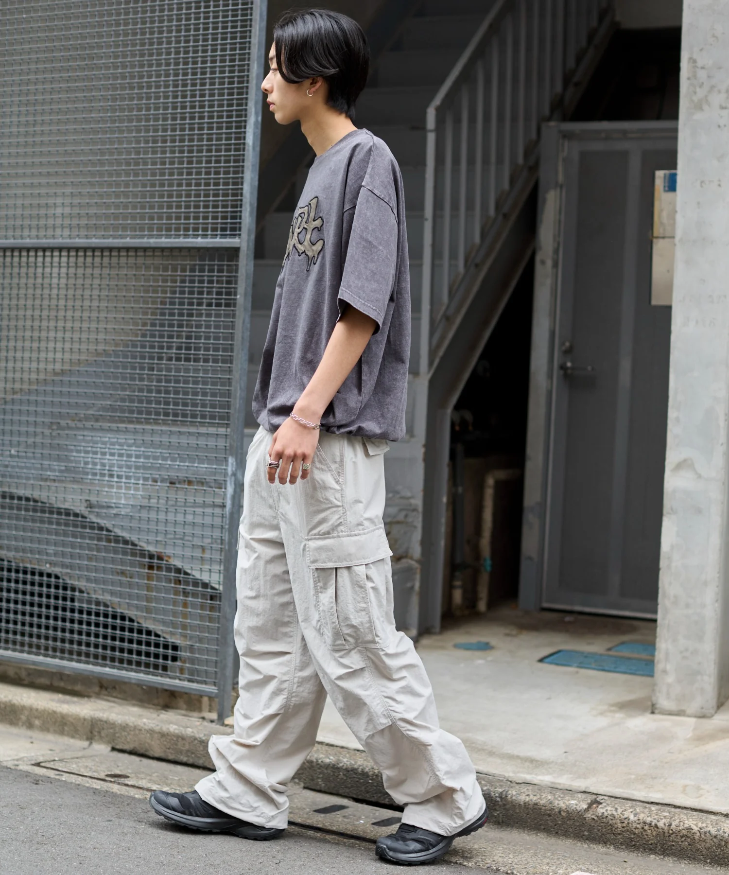 ナイロンイージーカーゴパンツ - Image 9