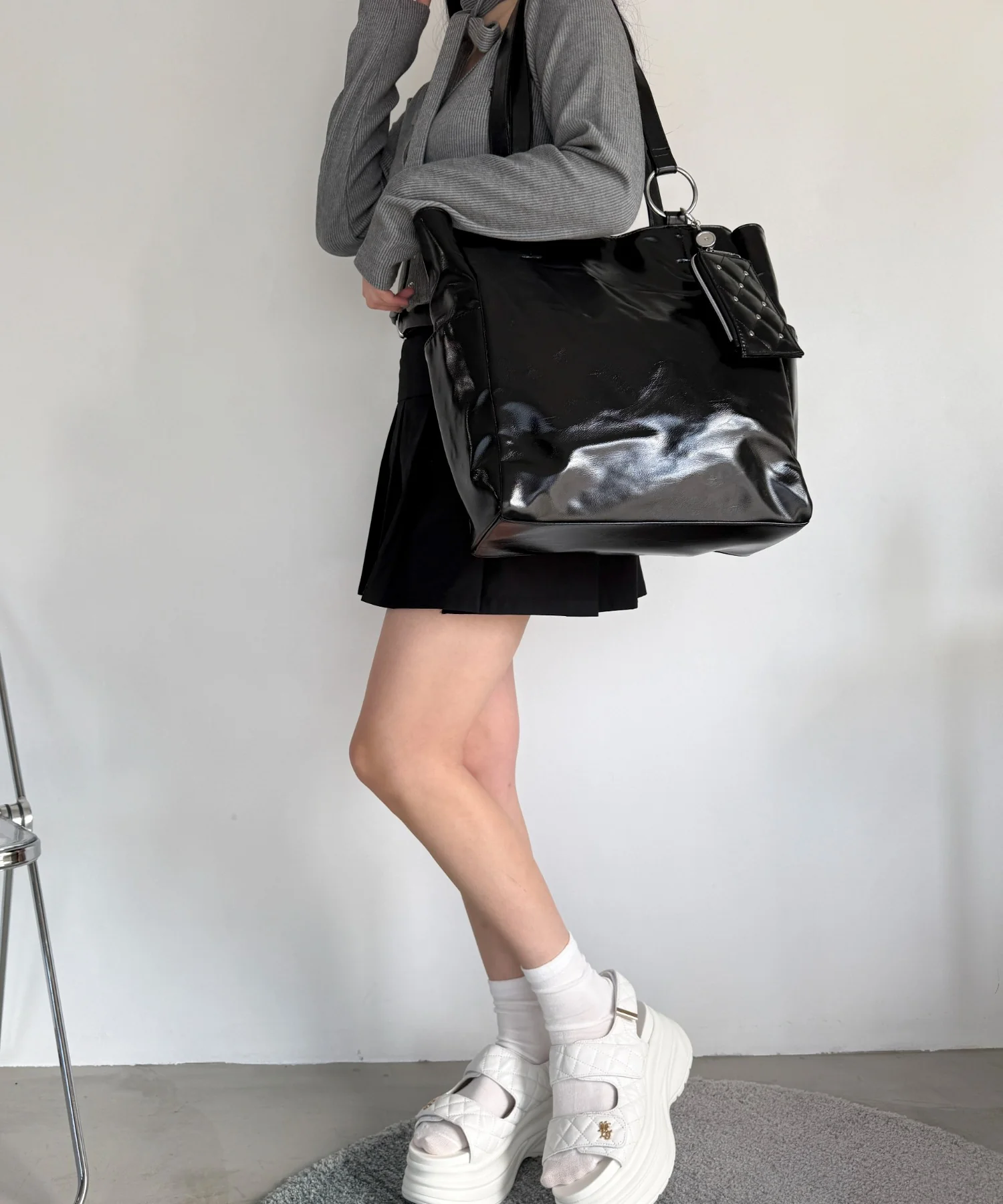 リールパスケース付きA4BIGトート - Image 4