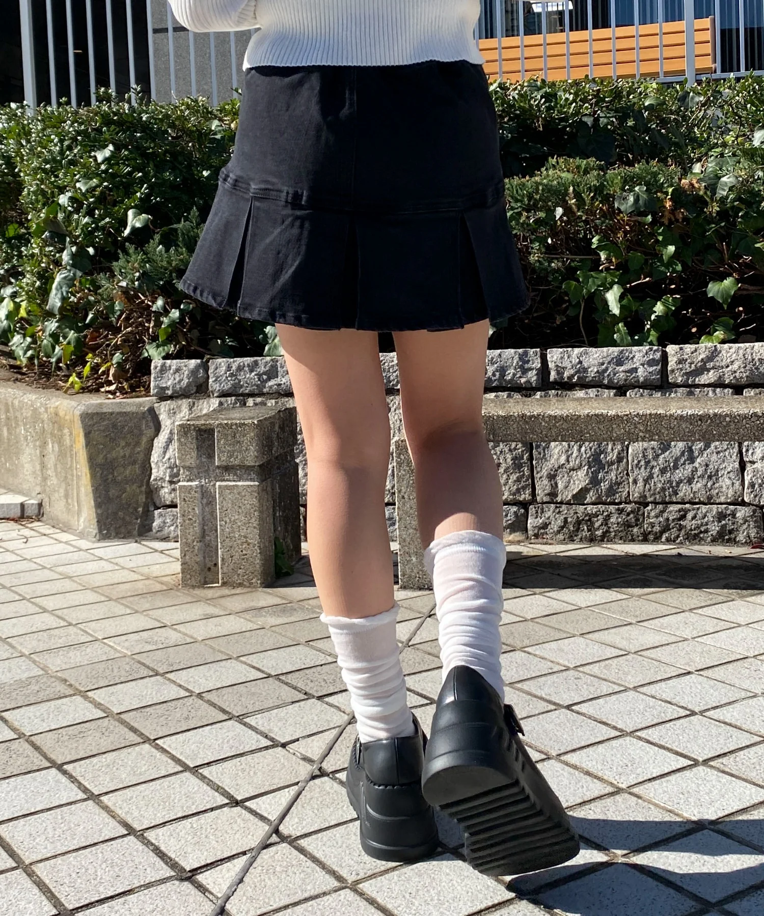 厚底ハトメワンストラップシューズ - Image 6