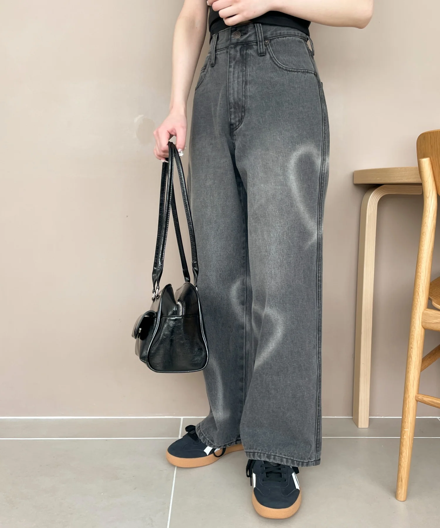 スプレーペイントストレートデニムパンツ - Image 18