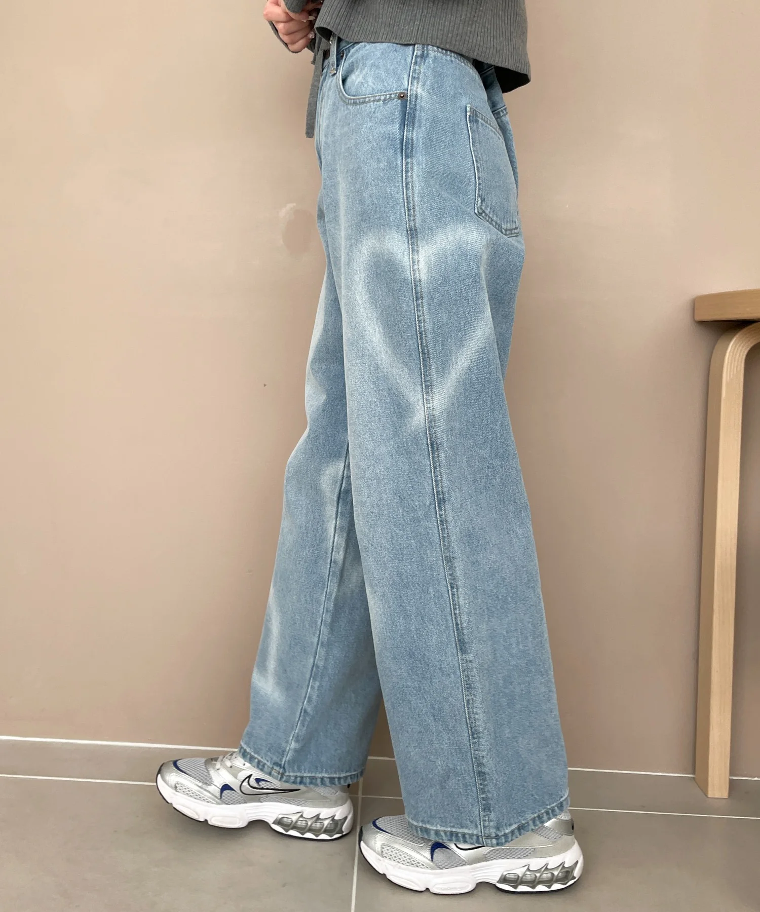 スプレーペイントストレートデニムパンツ - Image 6
