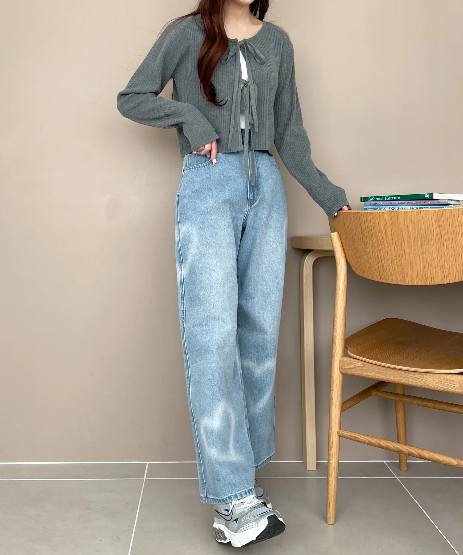 スプレーペイントストレートデニムパンツ - Image 7