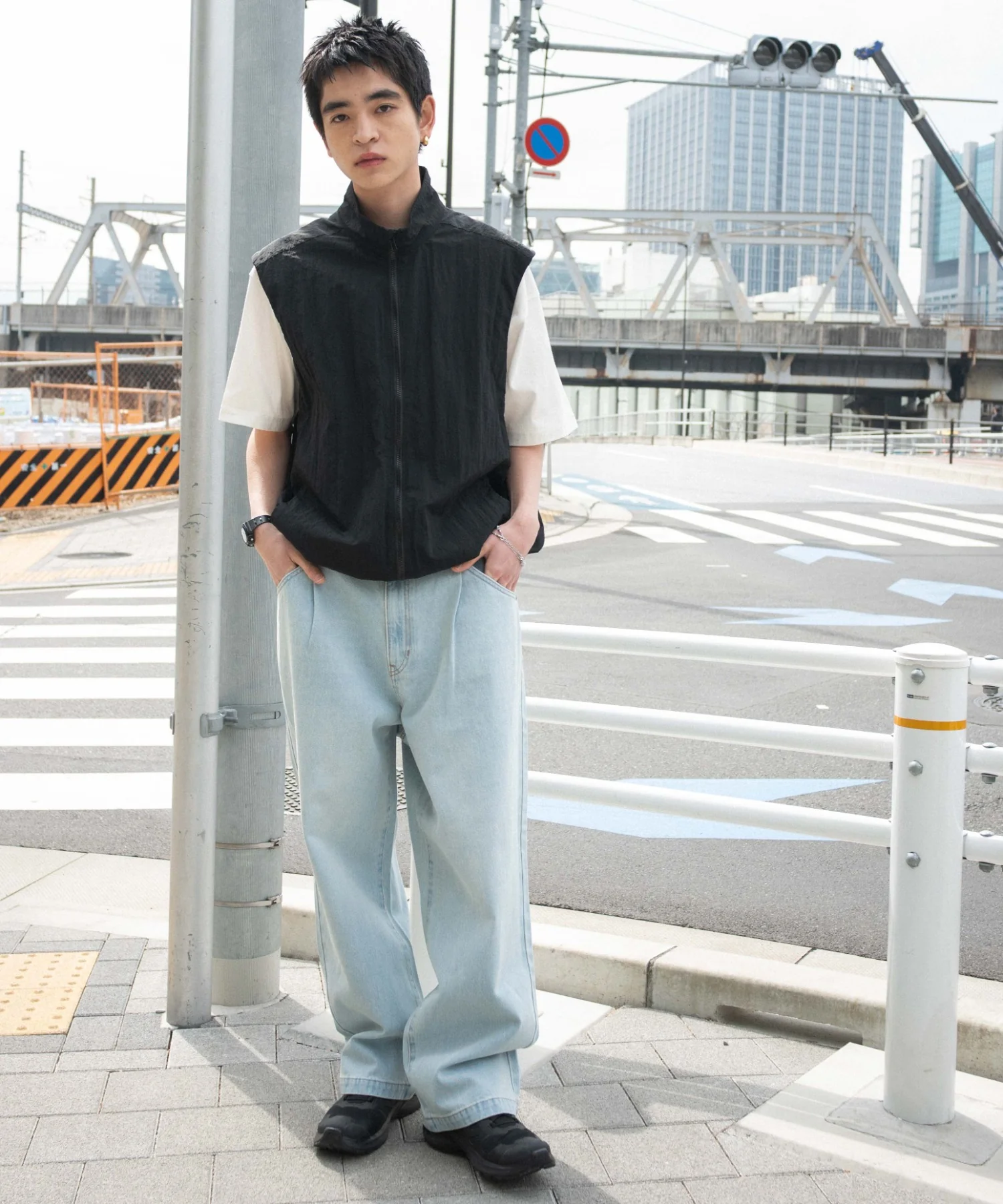 ルーズテーパードデニムパンツ - Image 5