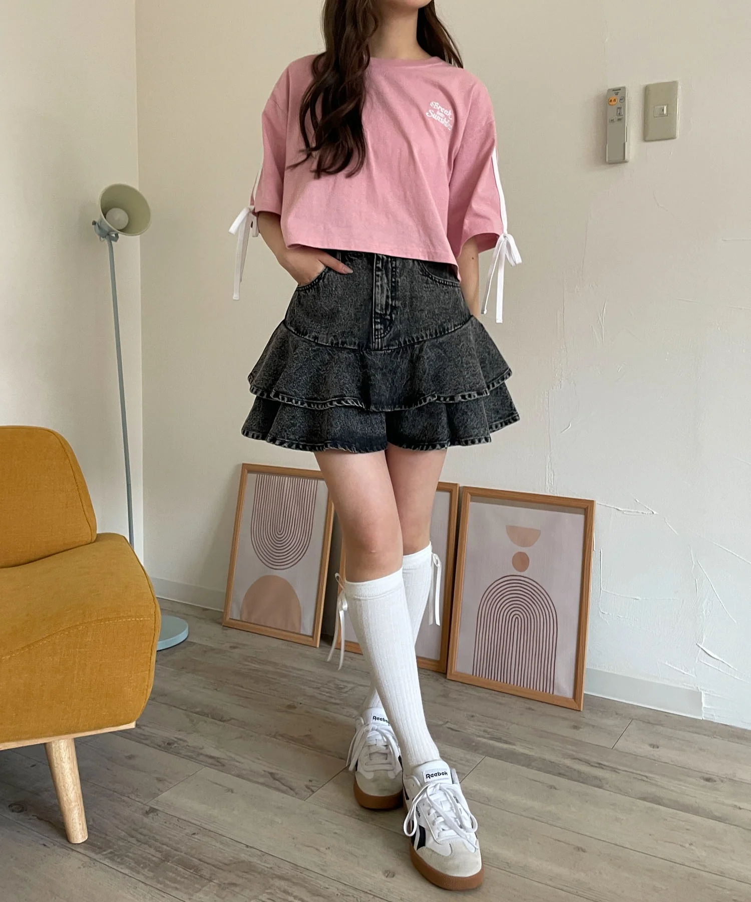 デニムフリルミニスカート - Image 12