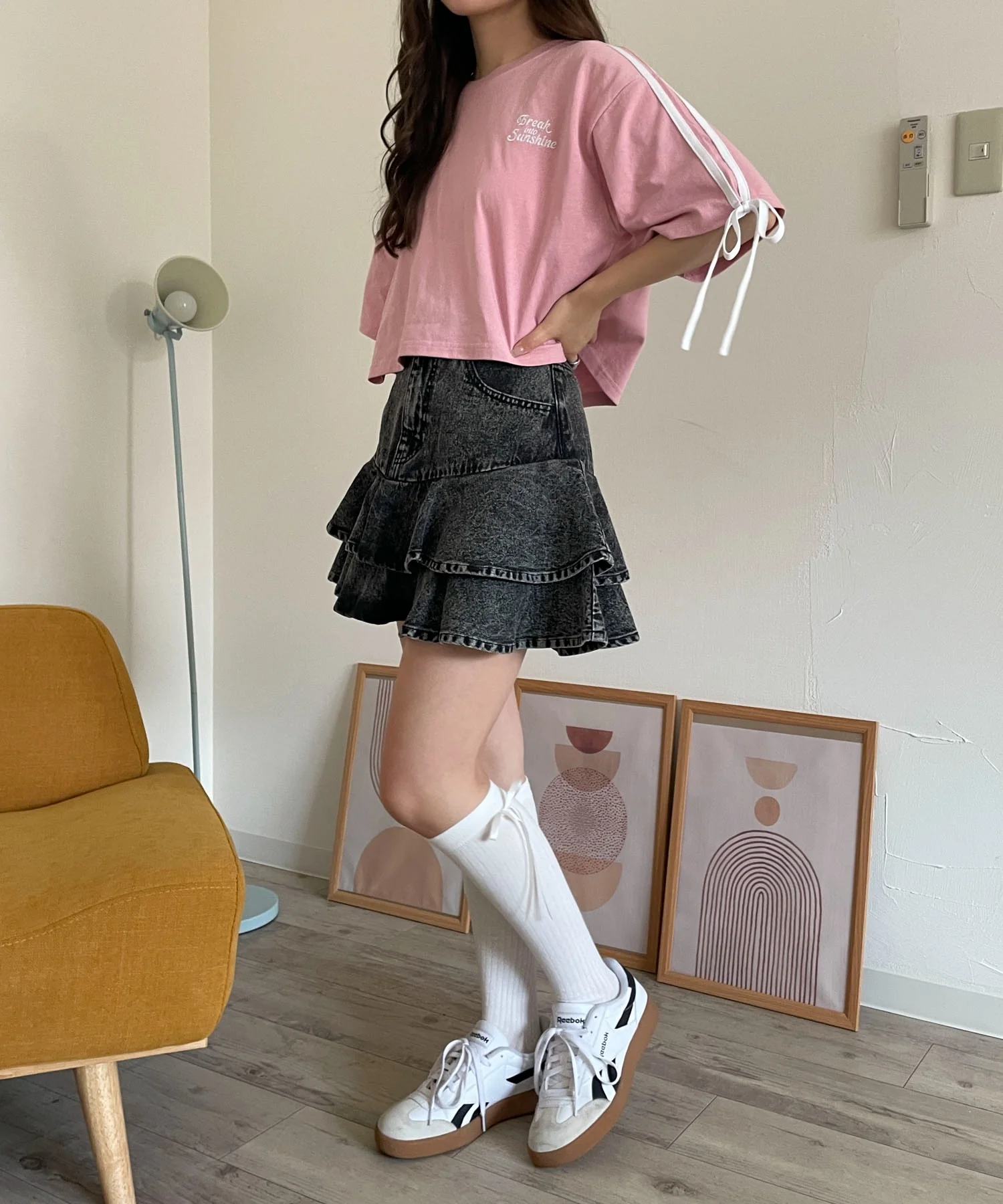 デニムフリルミニスカート - Image 4