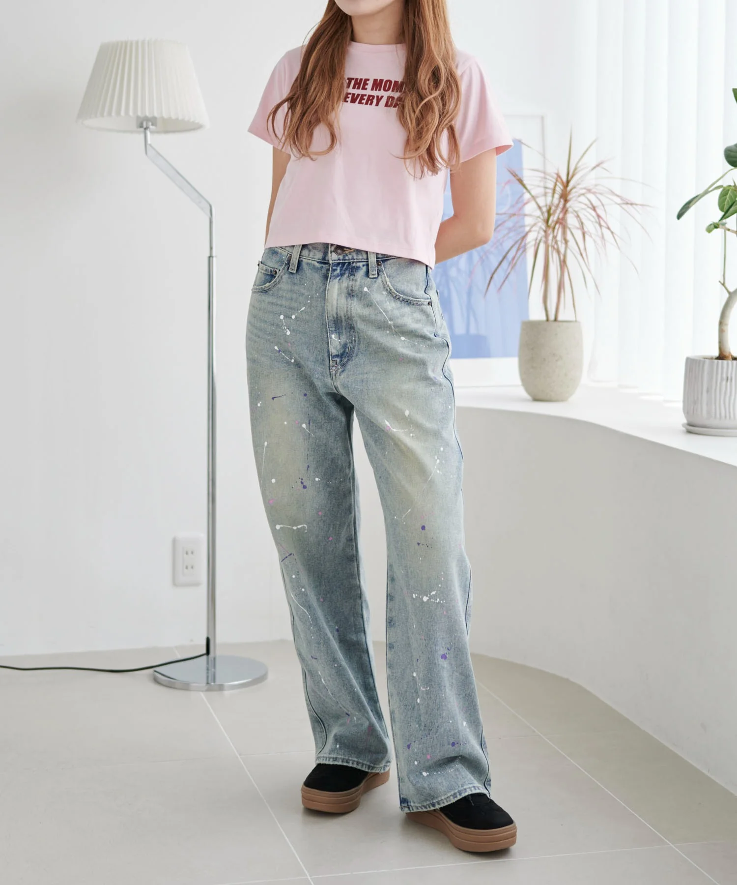 ペイントストレートデニムパンツ - Image 10