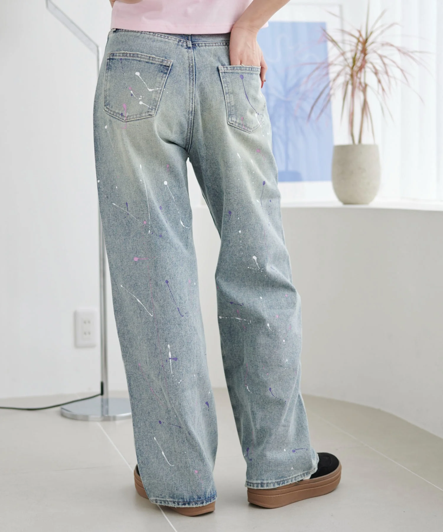 ペイントストレートデニムパンツ - Image 8