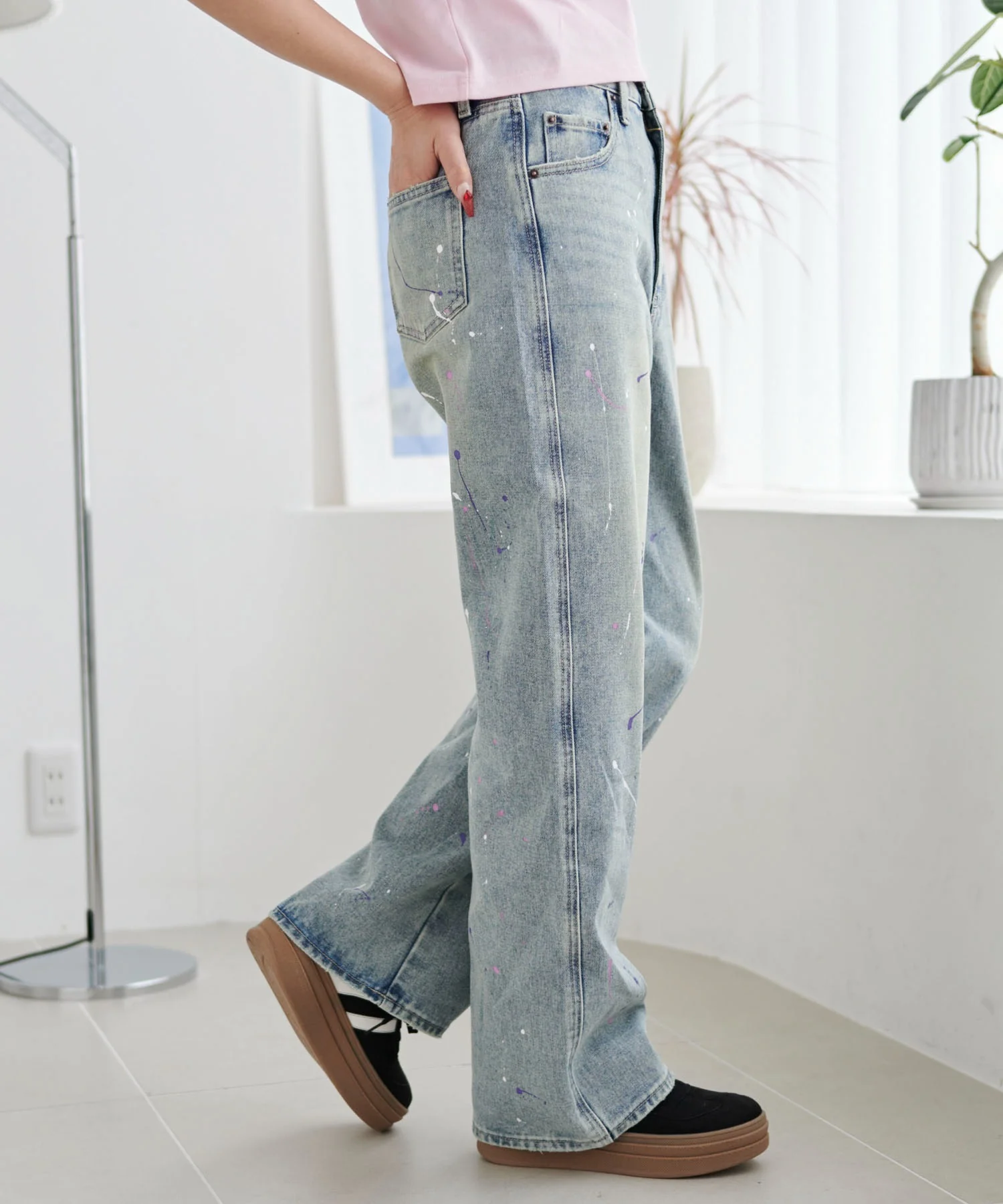 ペイントストレートデニムパンツ - Image 9