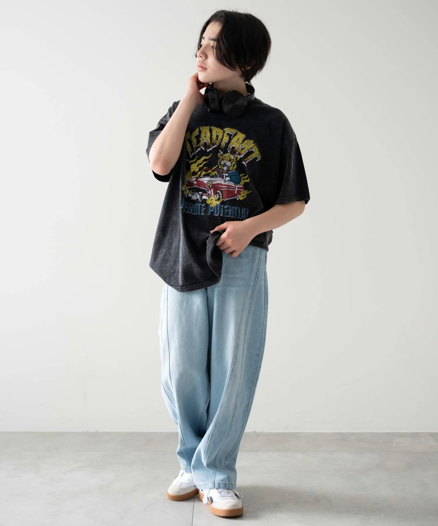 イージー3Dバレルレッグデニムパンツ(JUNIOR) - Image 3