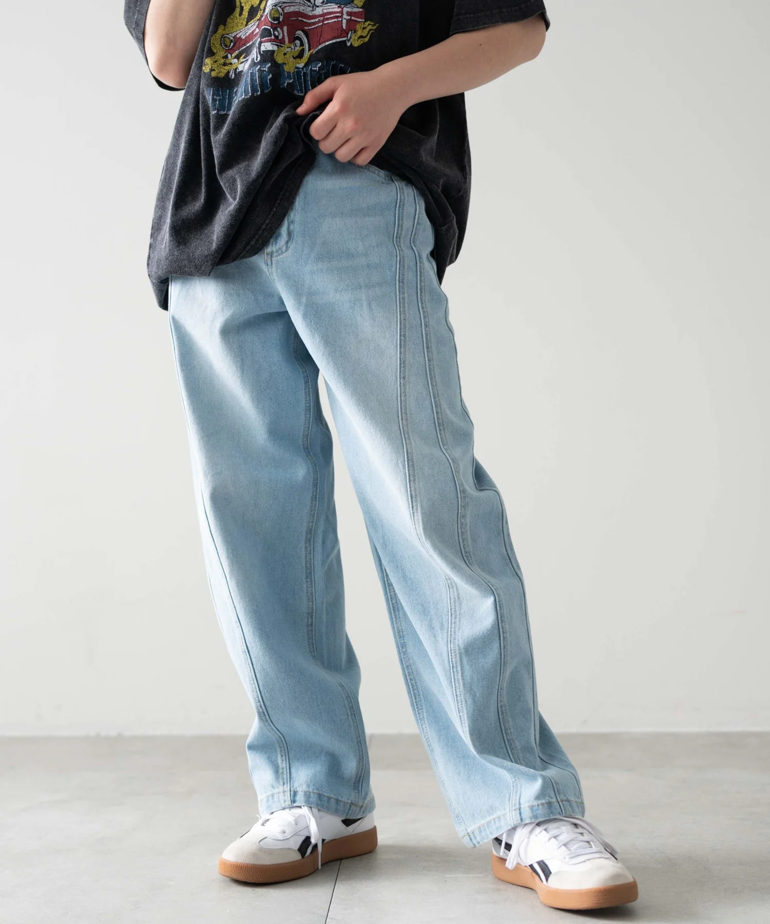 イージー3Dバレルレッグデニムパンツ(JUNIOR) - Image 8