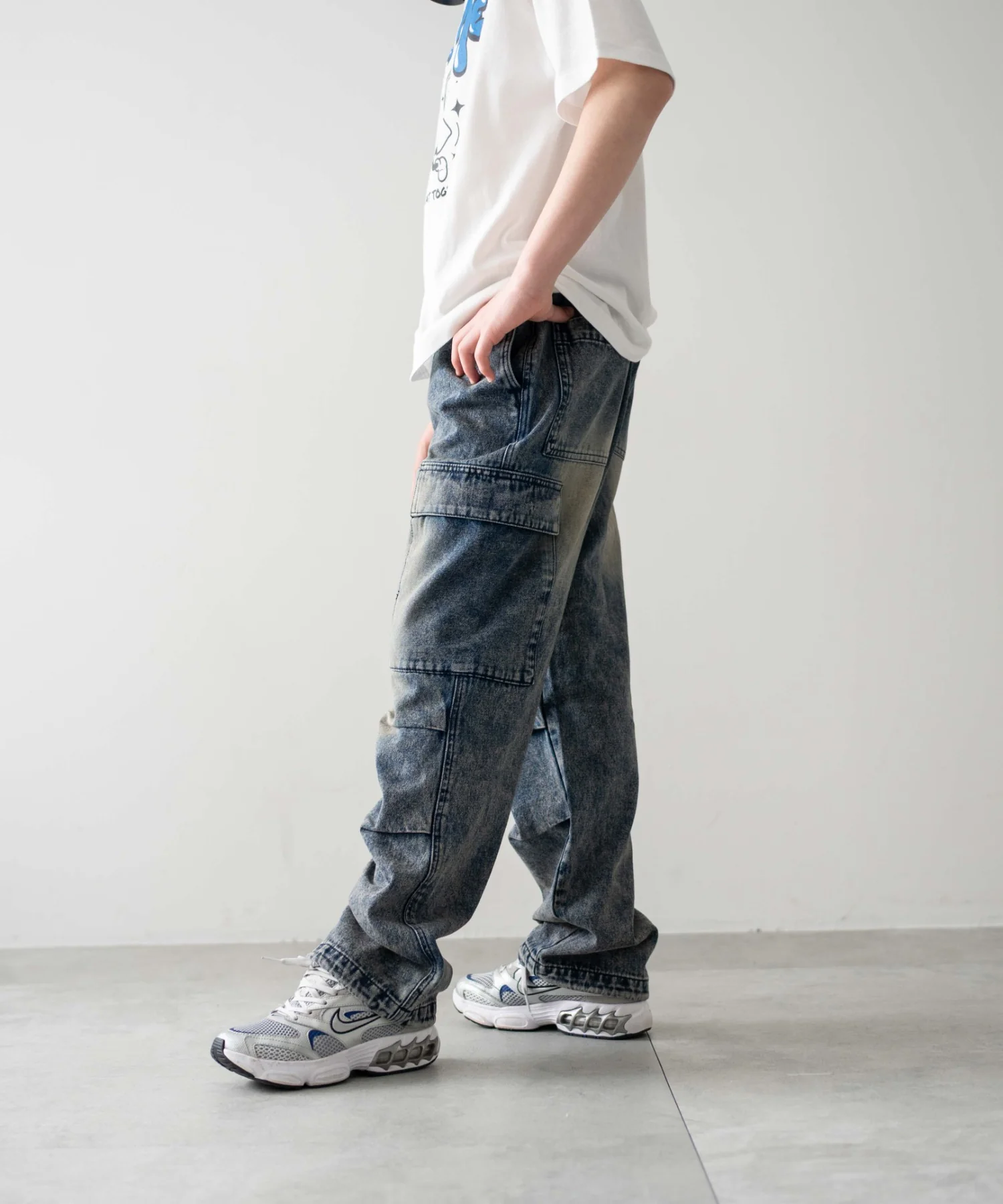 デニムイージーカーゴパンツ(JUNIOR) - Image 9