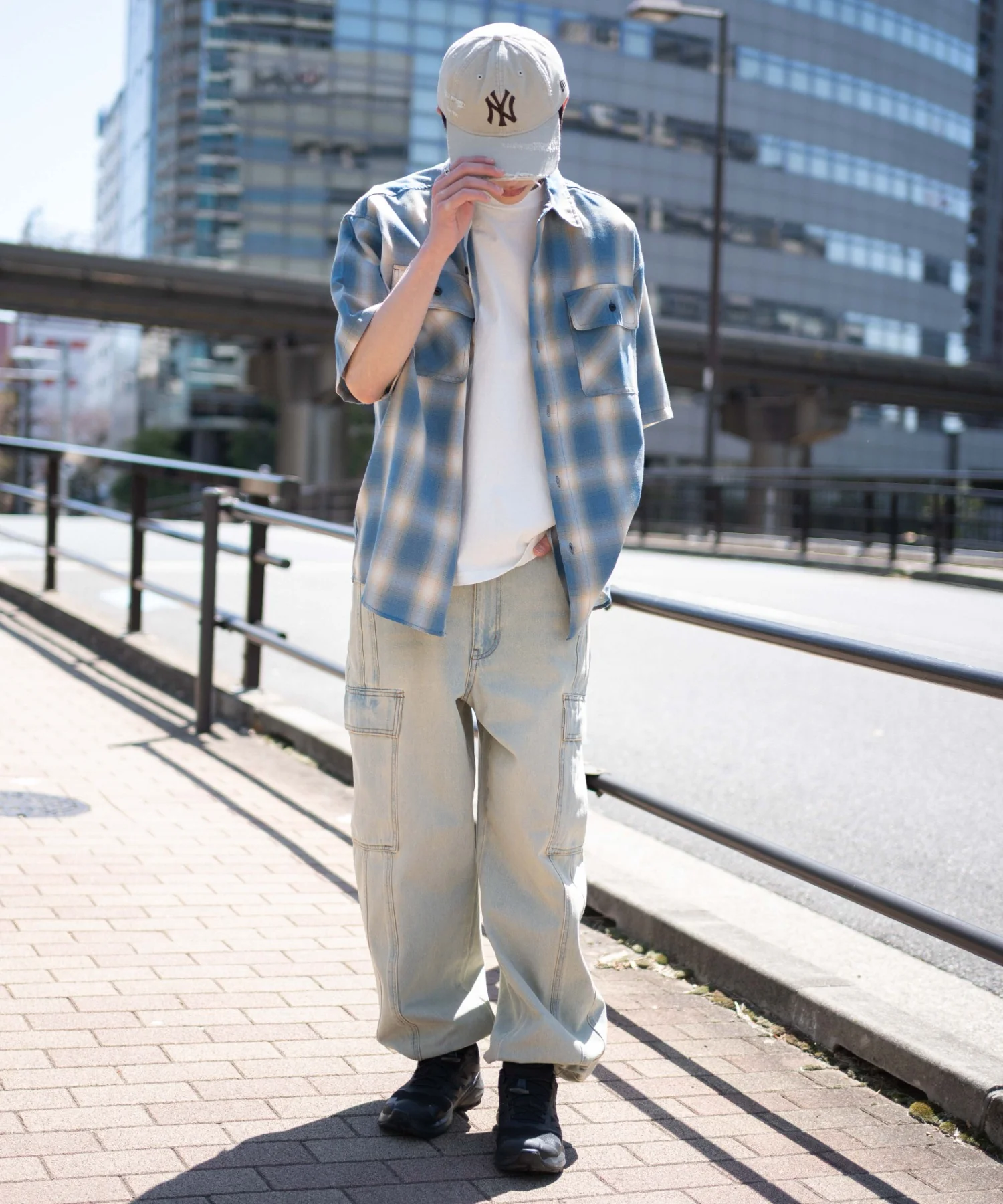 イージー3Dバレルレッグデニムカーゴパンツ - Image 17