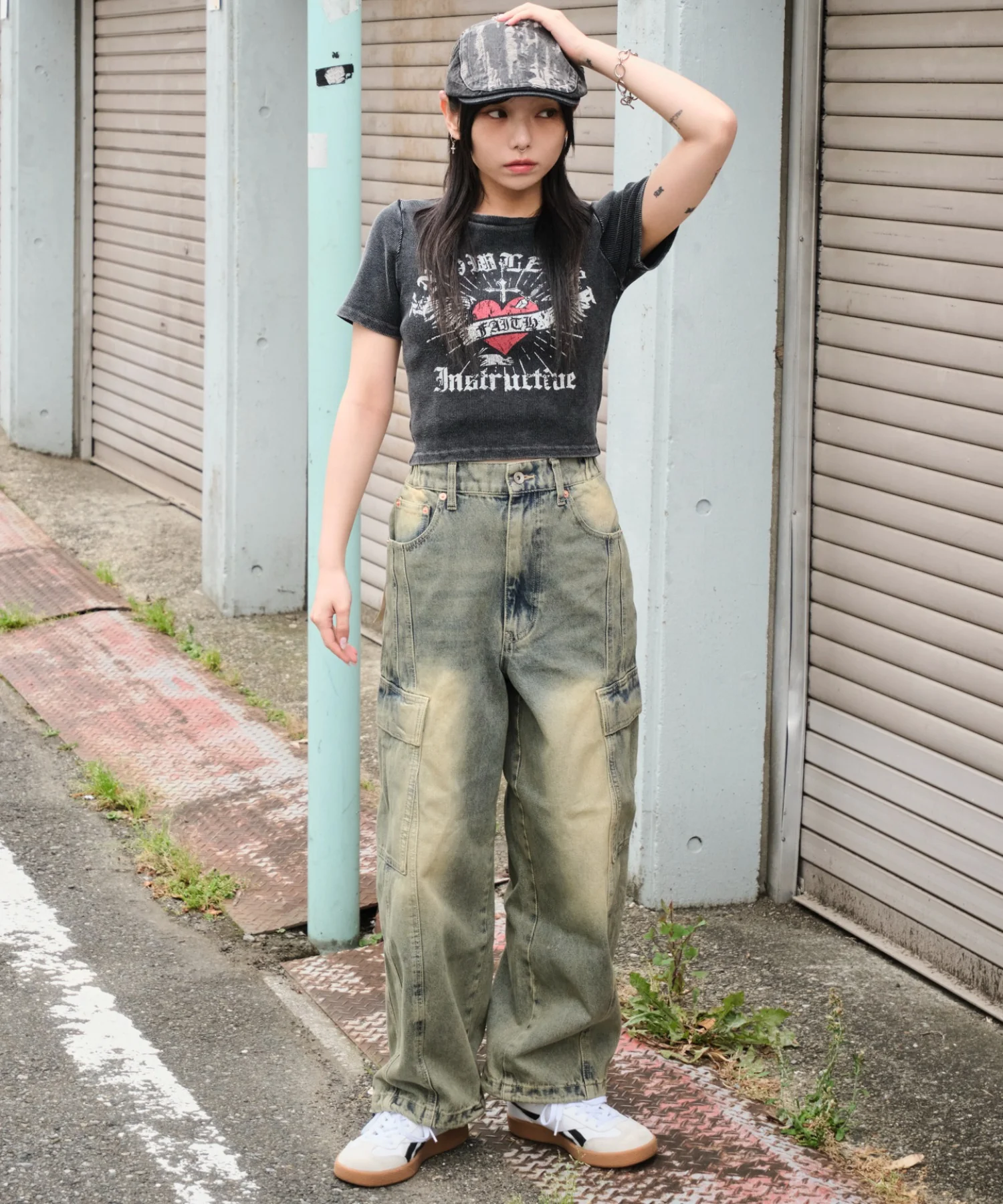 イージー3Dバレルレッグデニムカーゴパンツ - Image 31