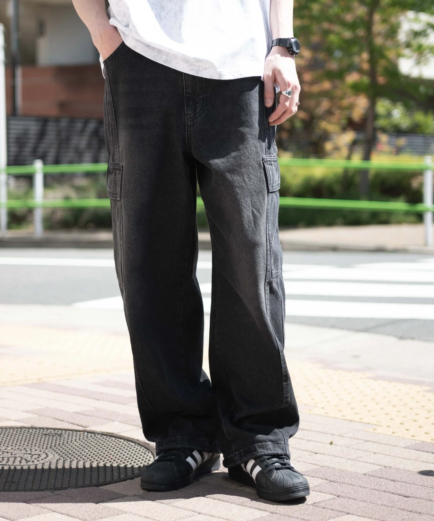 イージー3Dバレルレッグデニムカーゴパンツ - Image 32