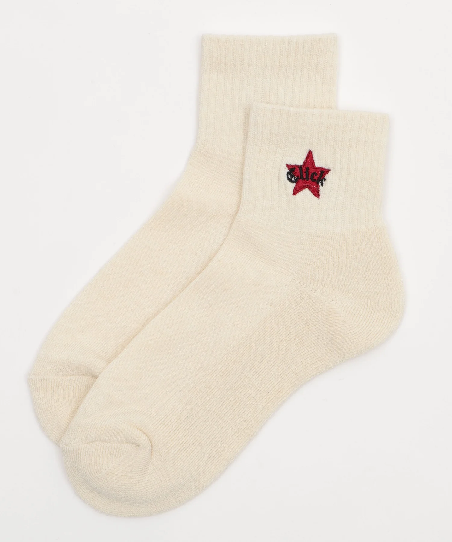スター刺繍アンクルパイルソックス(23-25cm) - Image 3