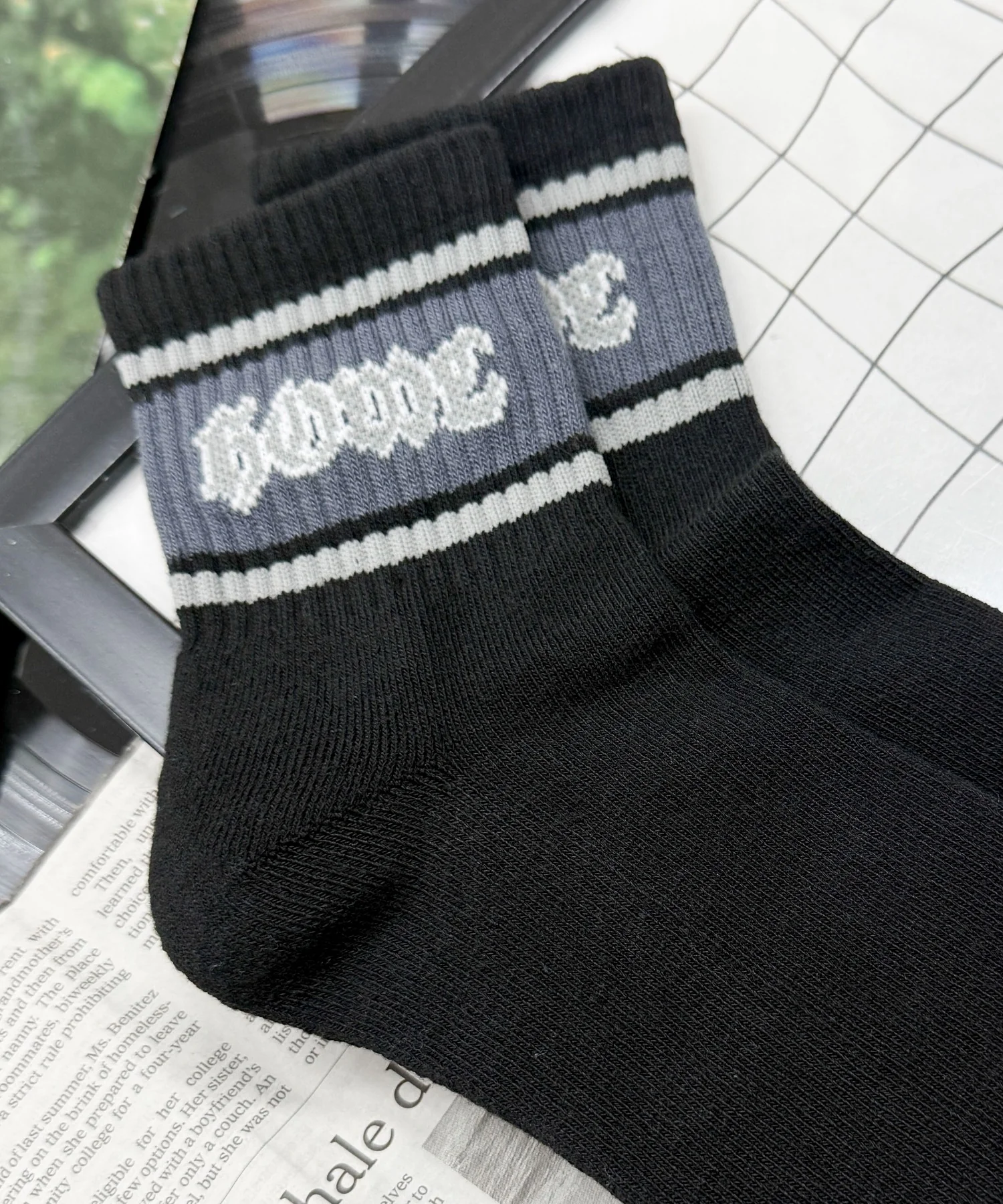 ラインロゴハイアンクルソックス(25-27cm) - Image 9