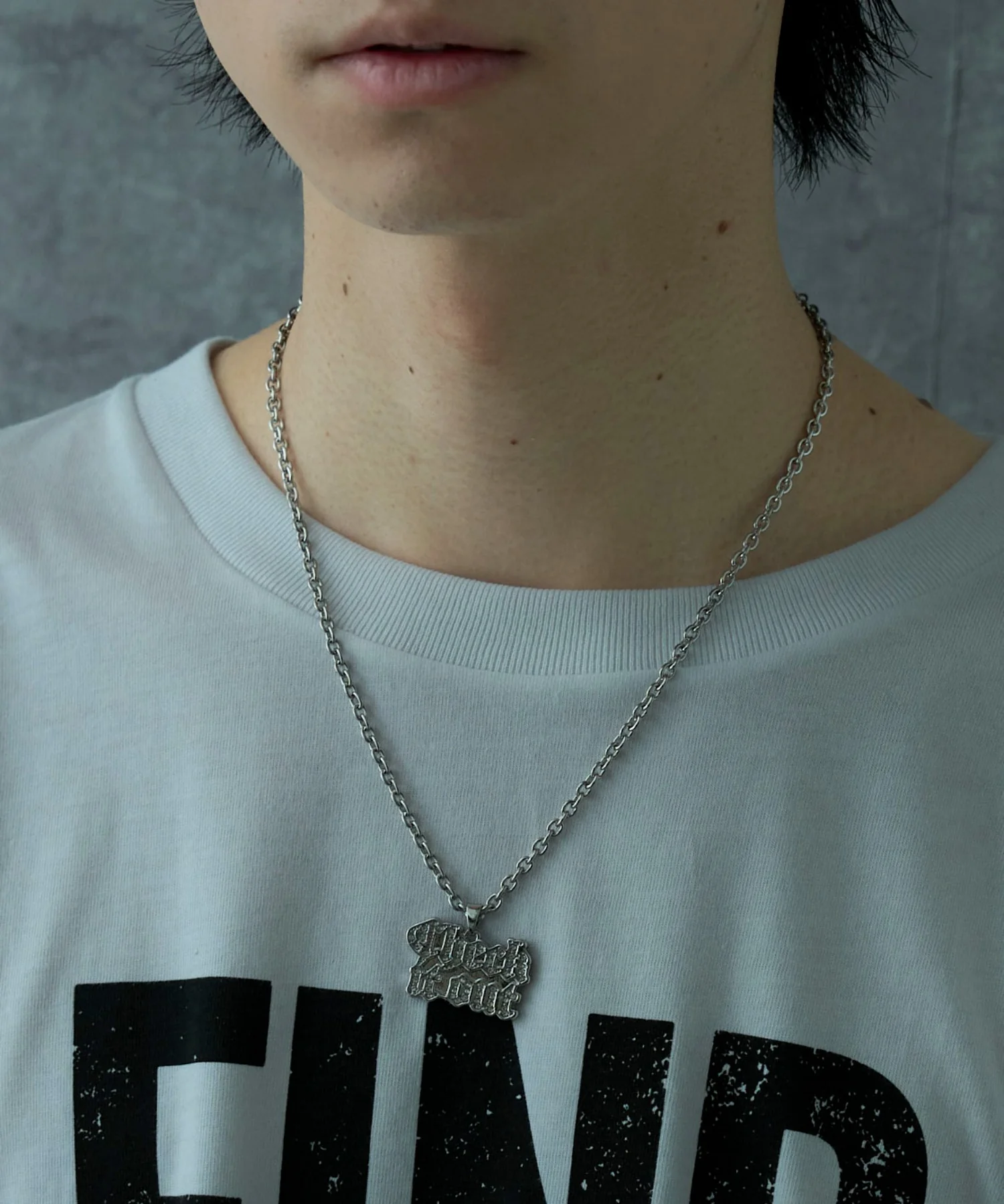 Mラメストーンモチーフネックレス - Image 3