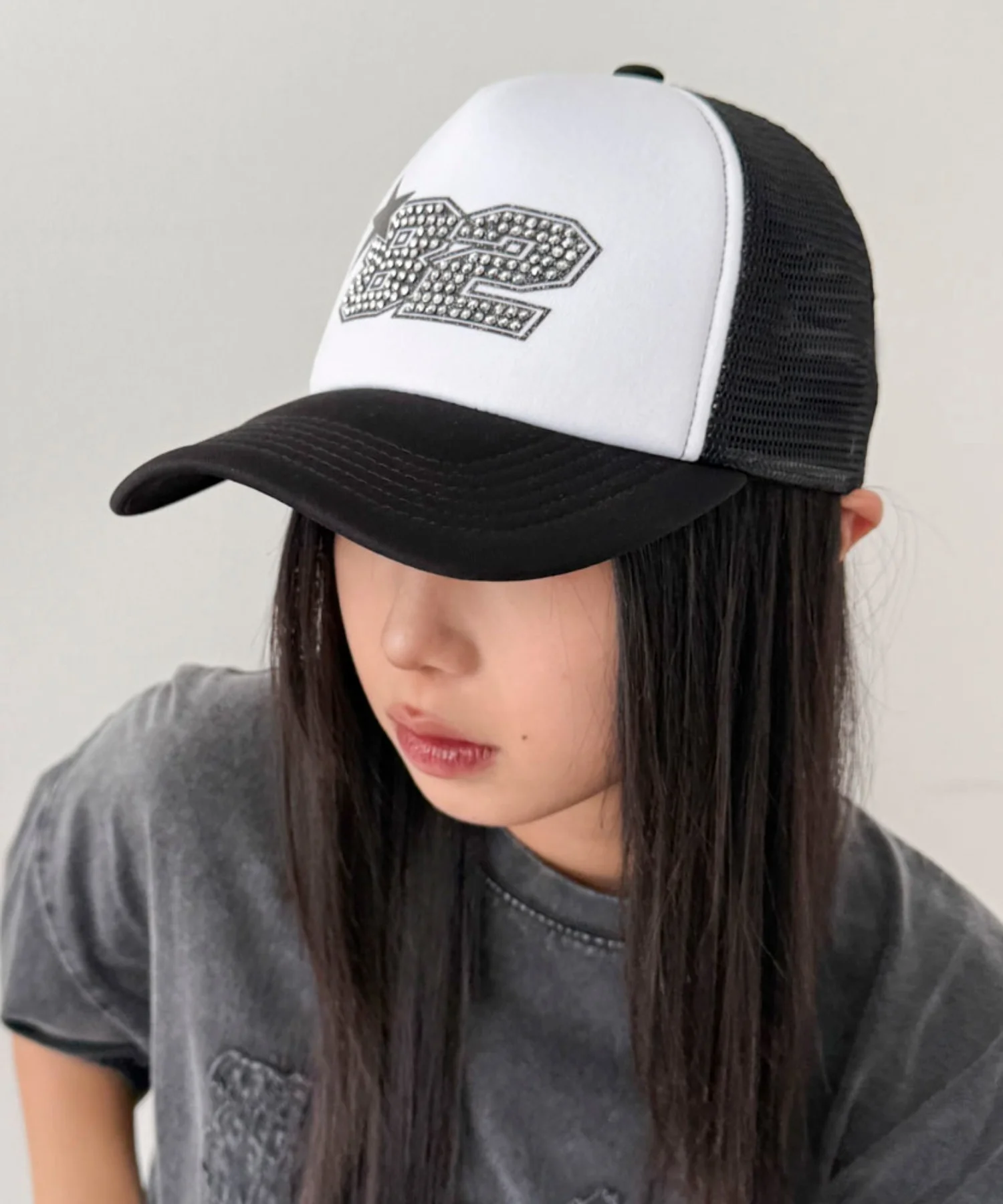 ナンバリングラインストーンメッシュキャップ - Image 8