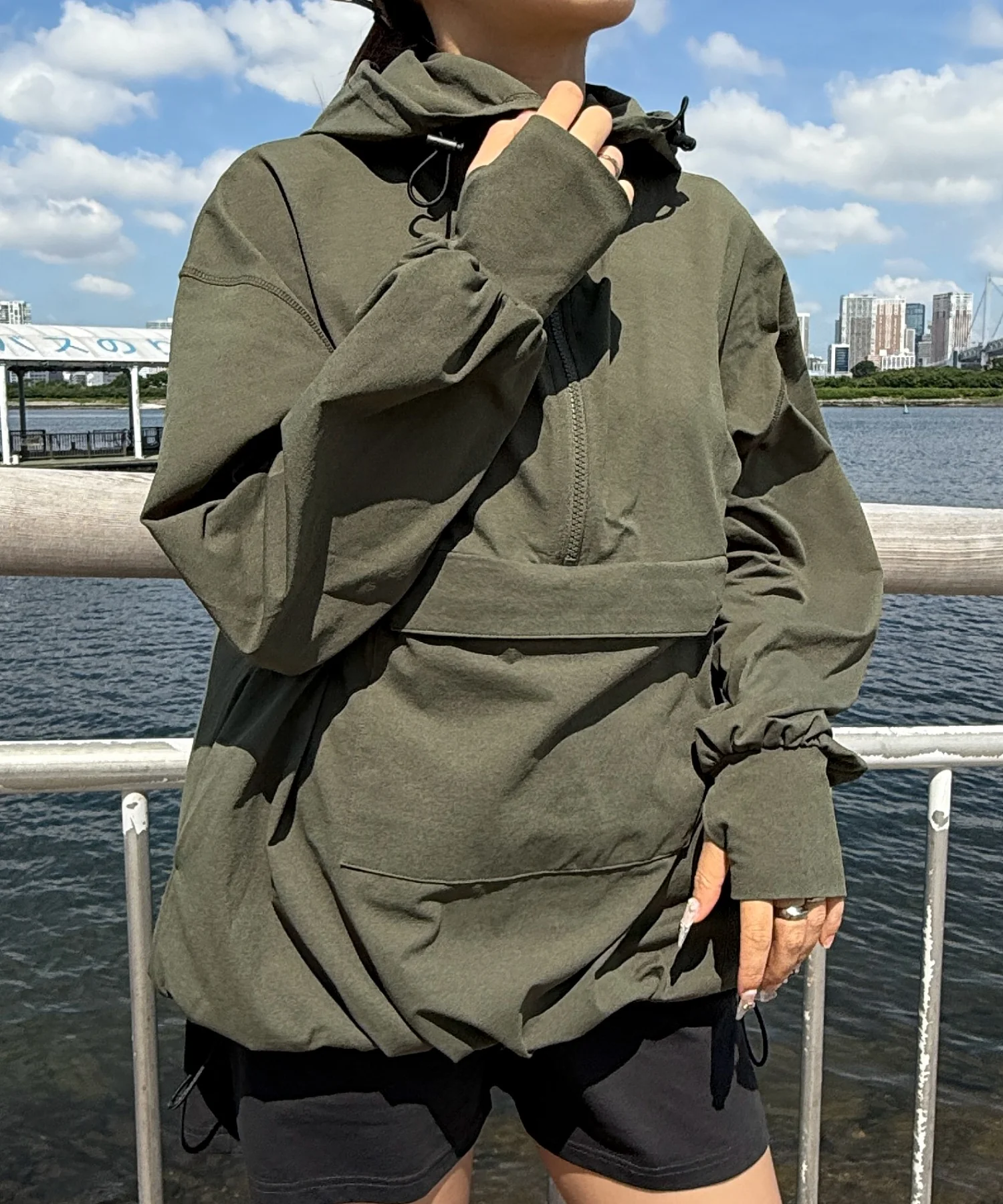 ハーフジップアノラックパーカー - Image 9
