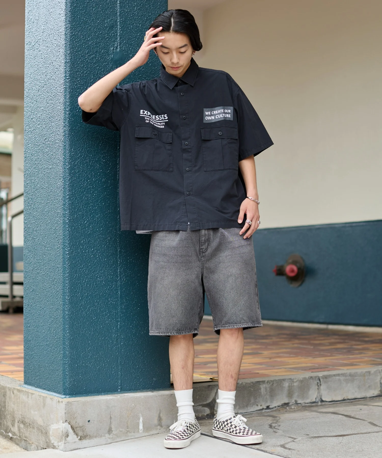 ミリタリーハーフスリーブシャツ - Image 6