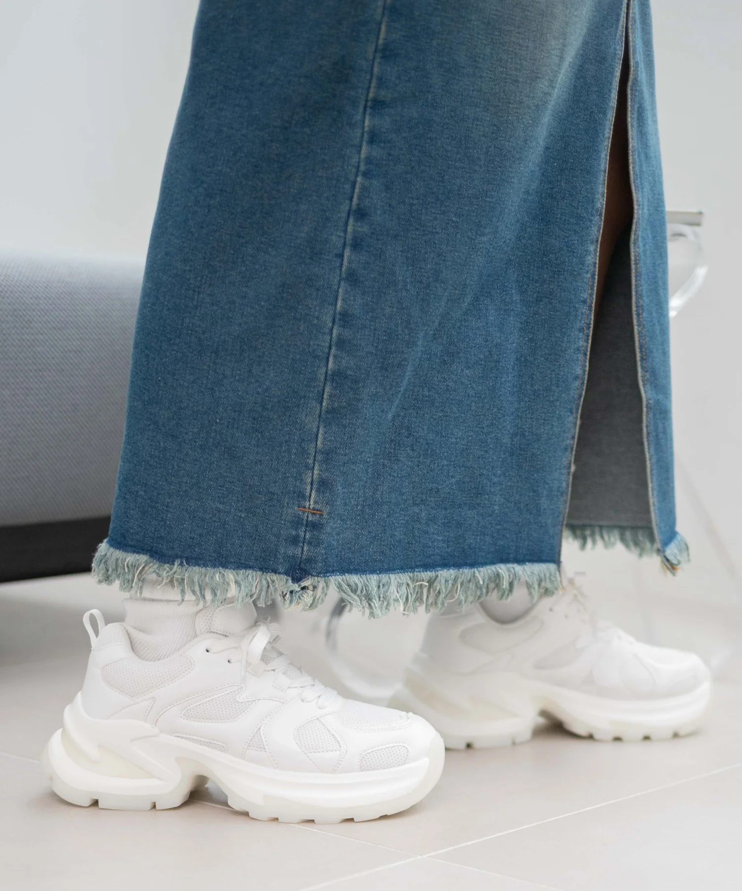 PUメッシュヒールダッドスニーカー - Image 13