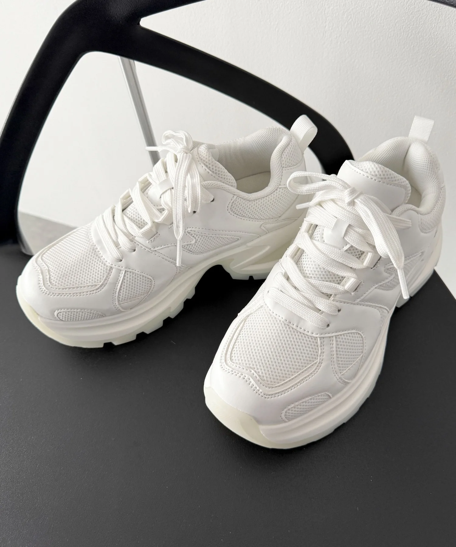 PUメッシュヒールダッドスニーカー - Image 7