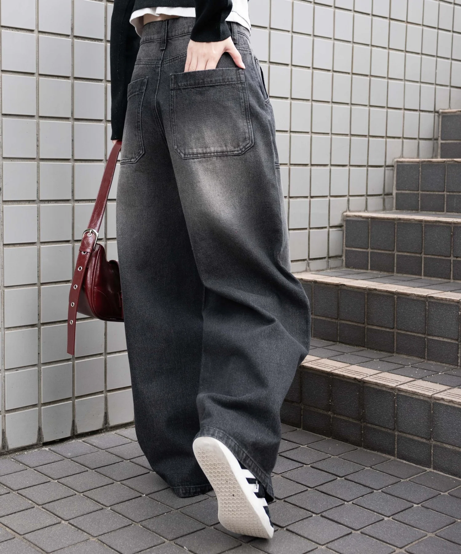 ヴィンテージウォッシュダブルニーバギーパンツ - Image 10
