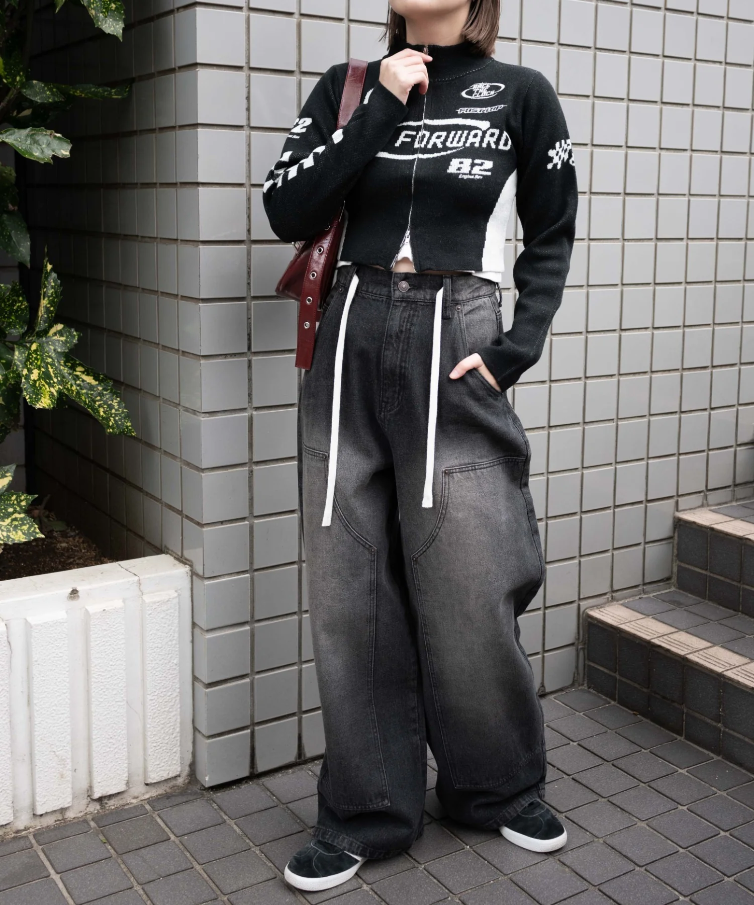 ヴィンテージウォッシュダブルニーバギーパンツ - Image 11