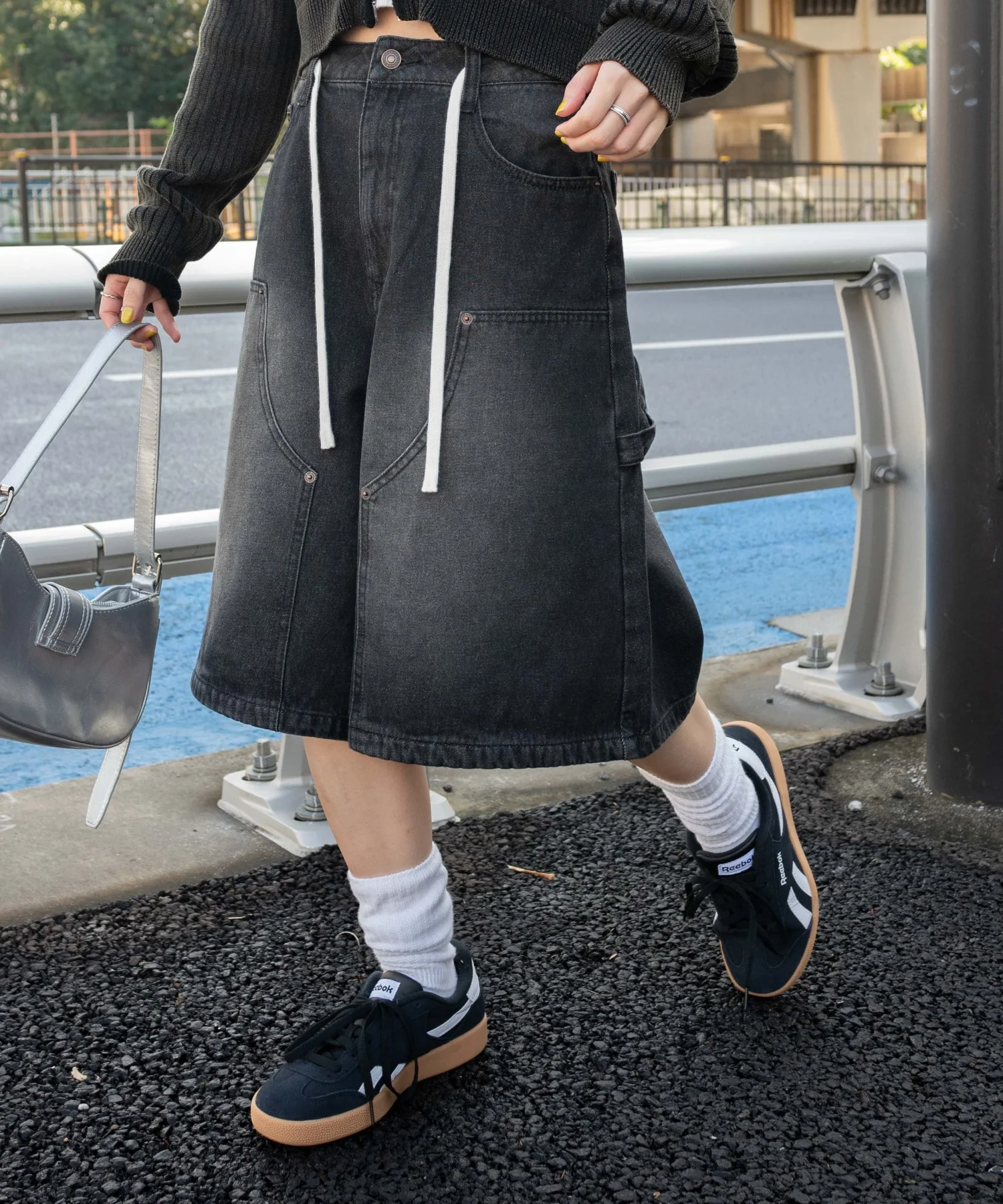 ウエストドロストダブルニーバギーハーフパンツ - Image 21