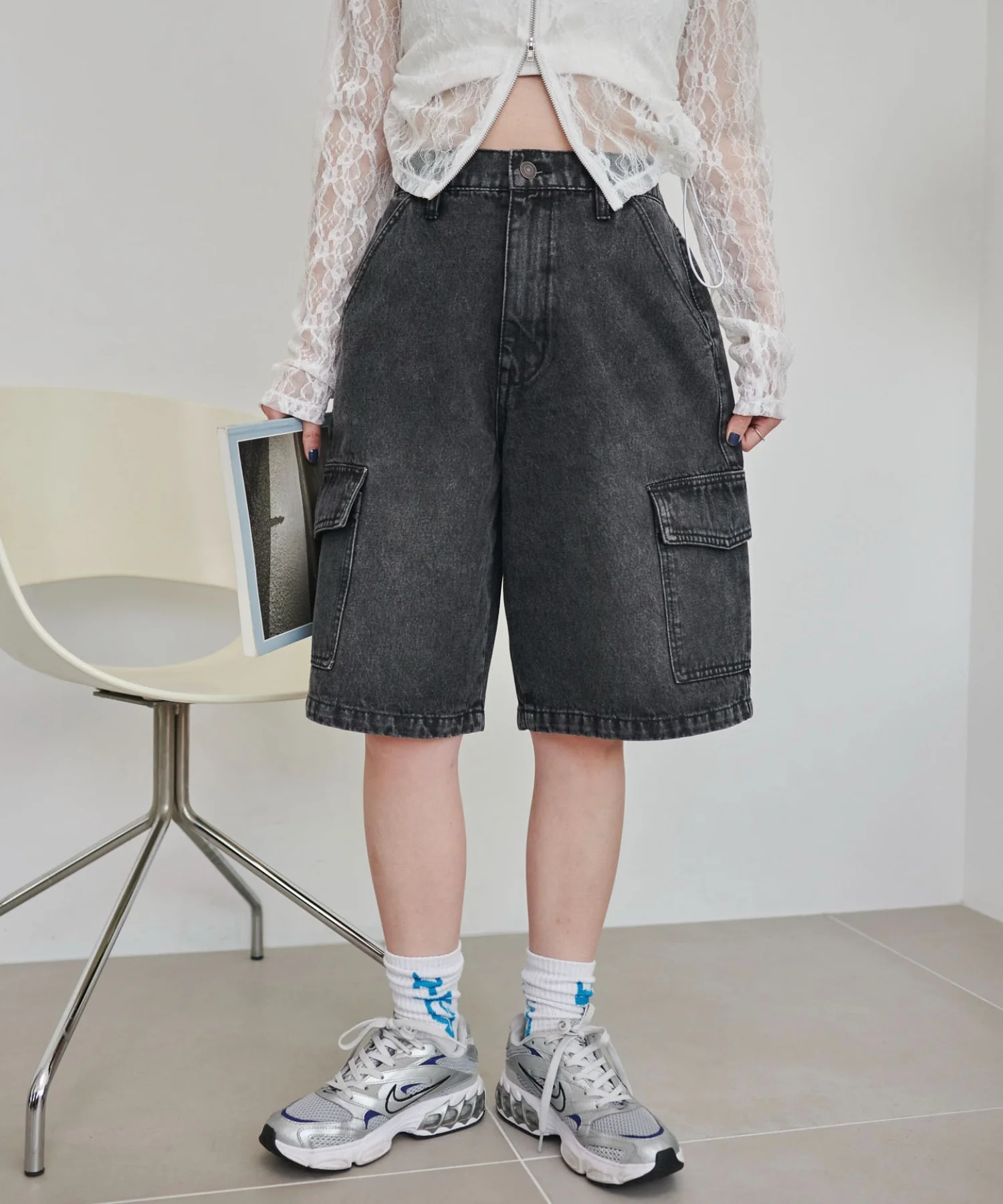 ヴィンテージウォッシュカーゴハーフパンツ - Image 19