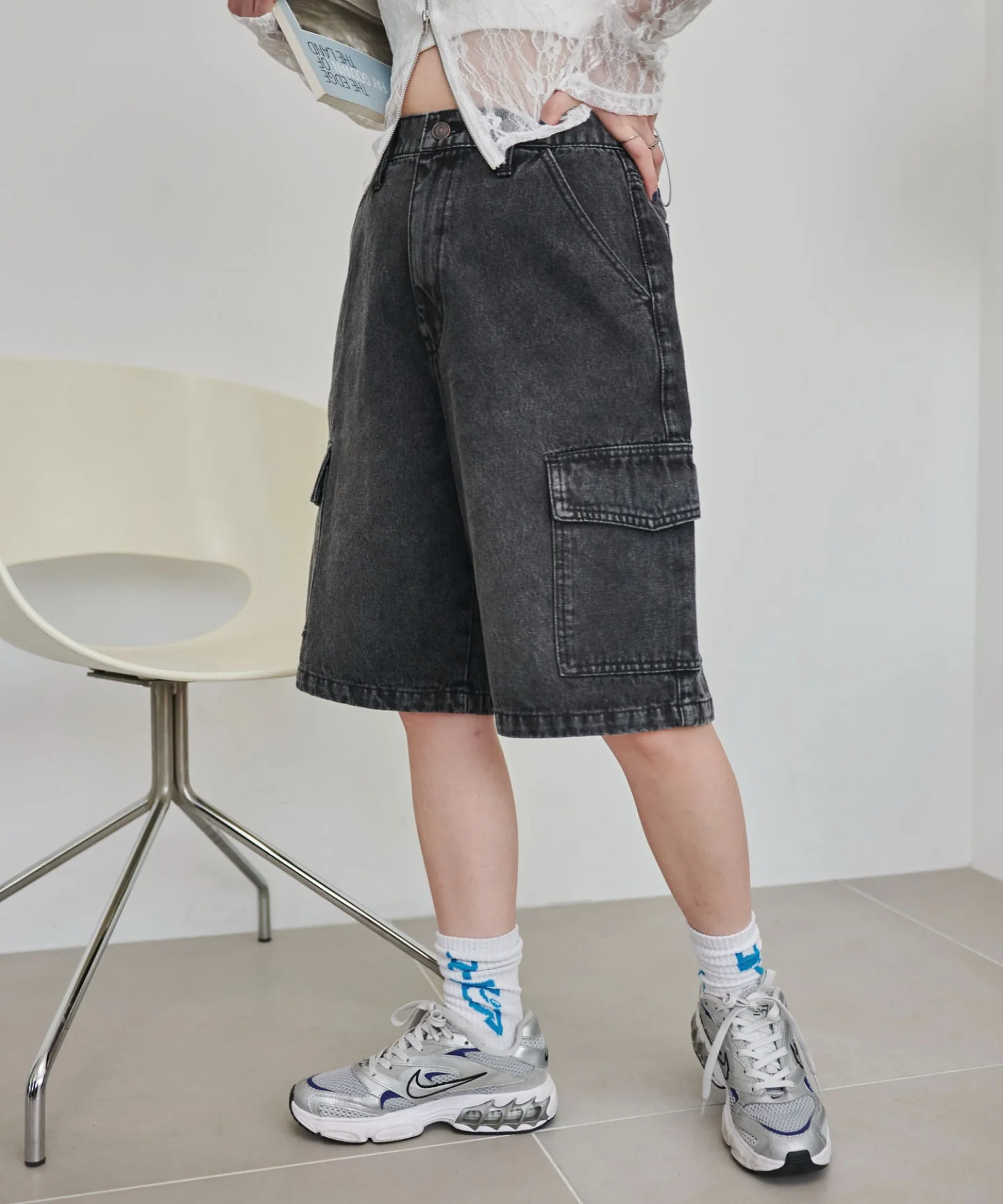 ヴィンテージウォッシュカーゴハーフパンツ - Image 20