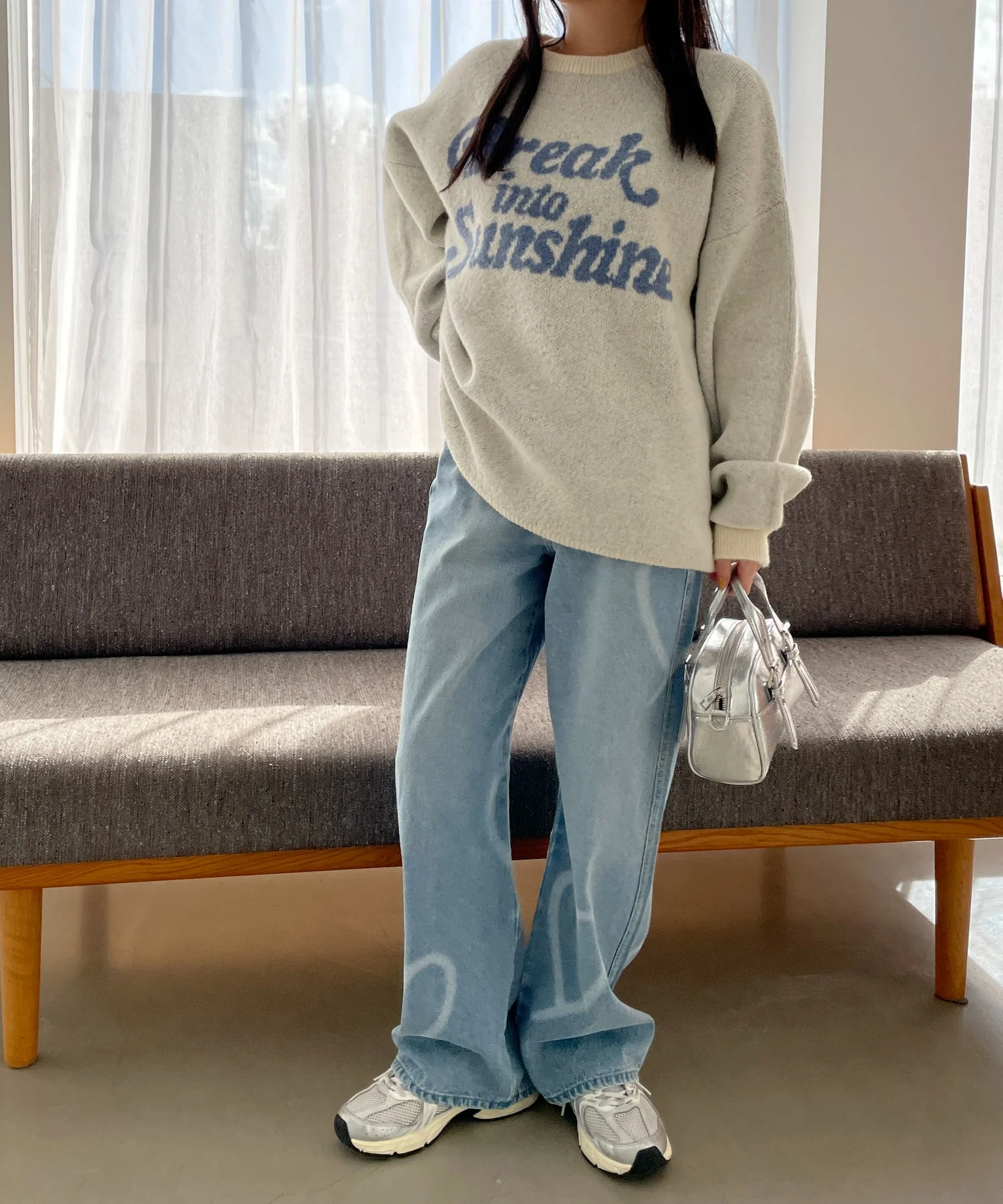 スプレーペイントストレートデニムパンツ - Image 15
