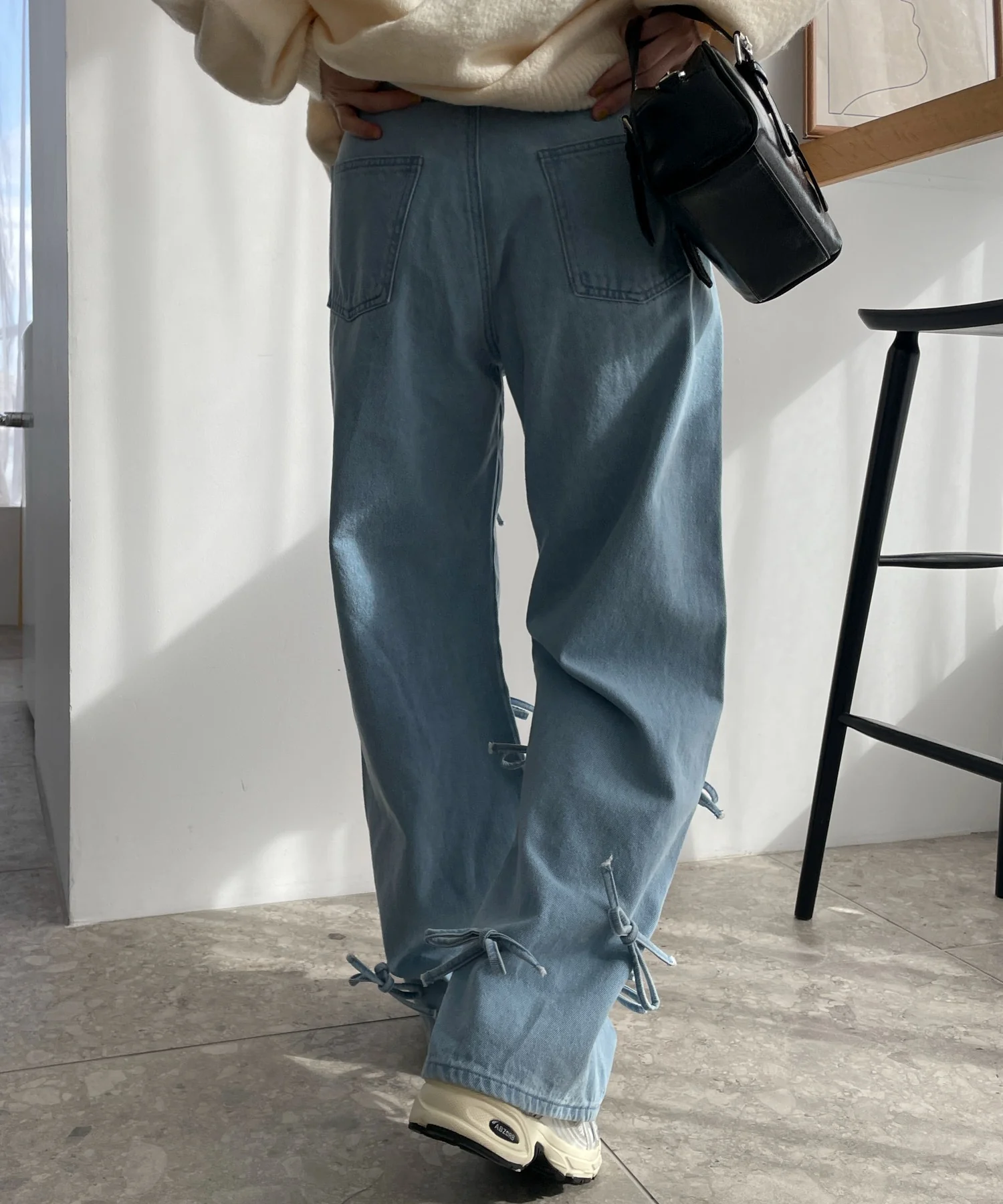 リボンストレートデニムパンツ - Image 11