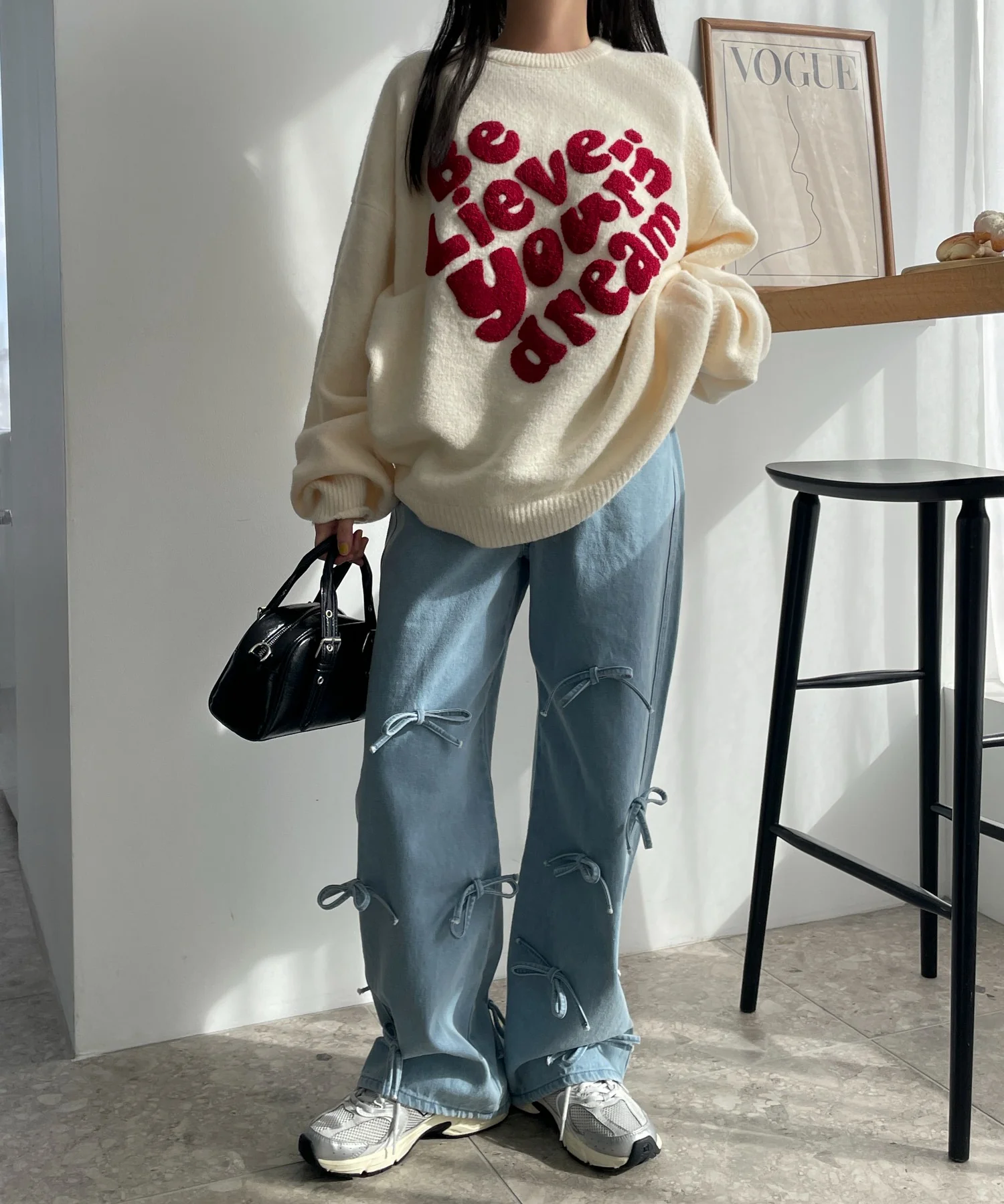 リボンストレートデニムパンツ - Image 13