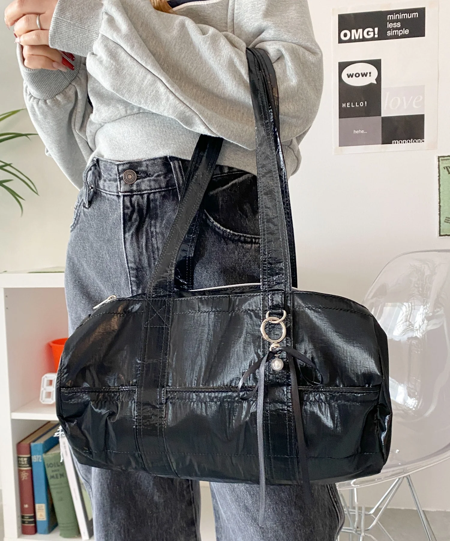 サテンリボンチャーム付きボストンバッグ - Image 19