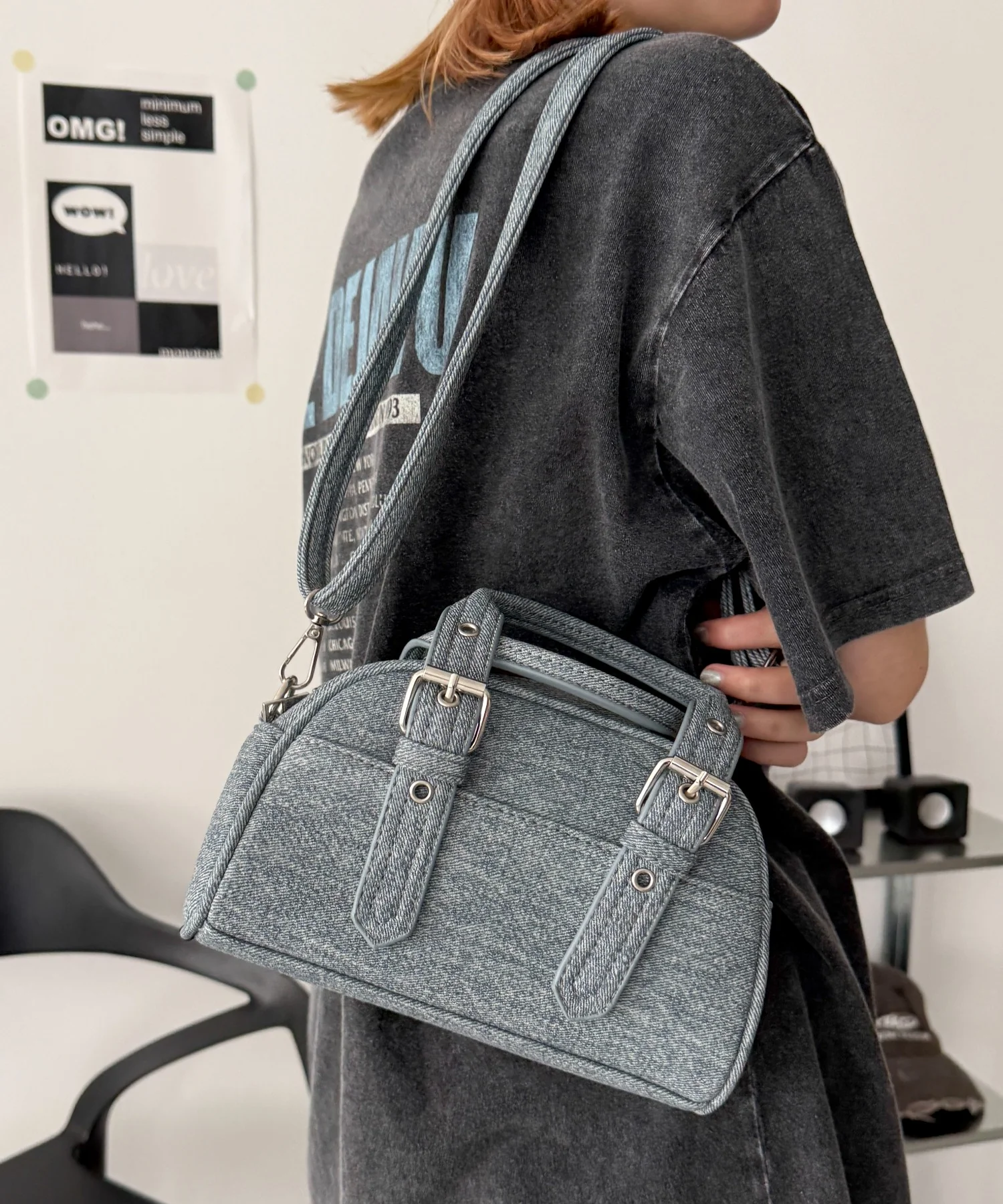 ハトメハンドルミニボストンショルダー - Image 3
