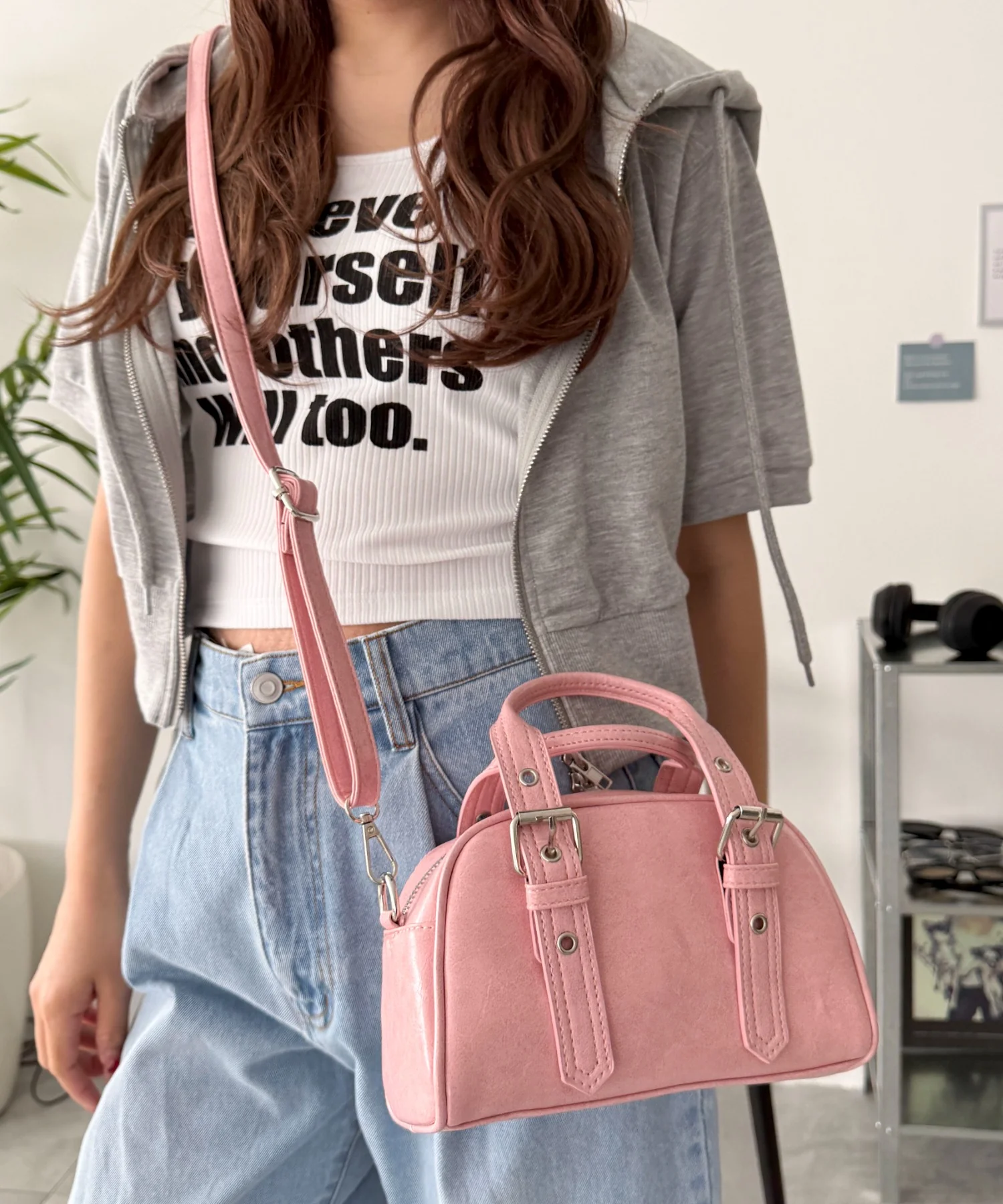ハトメハンドルミニボストンショルダー - Image 4