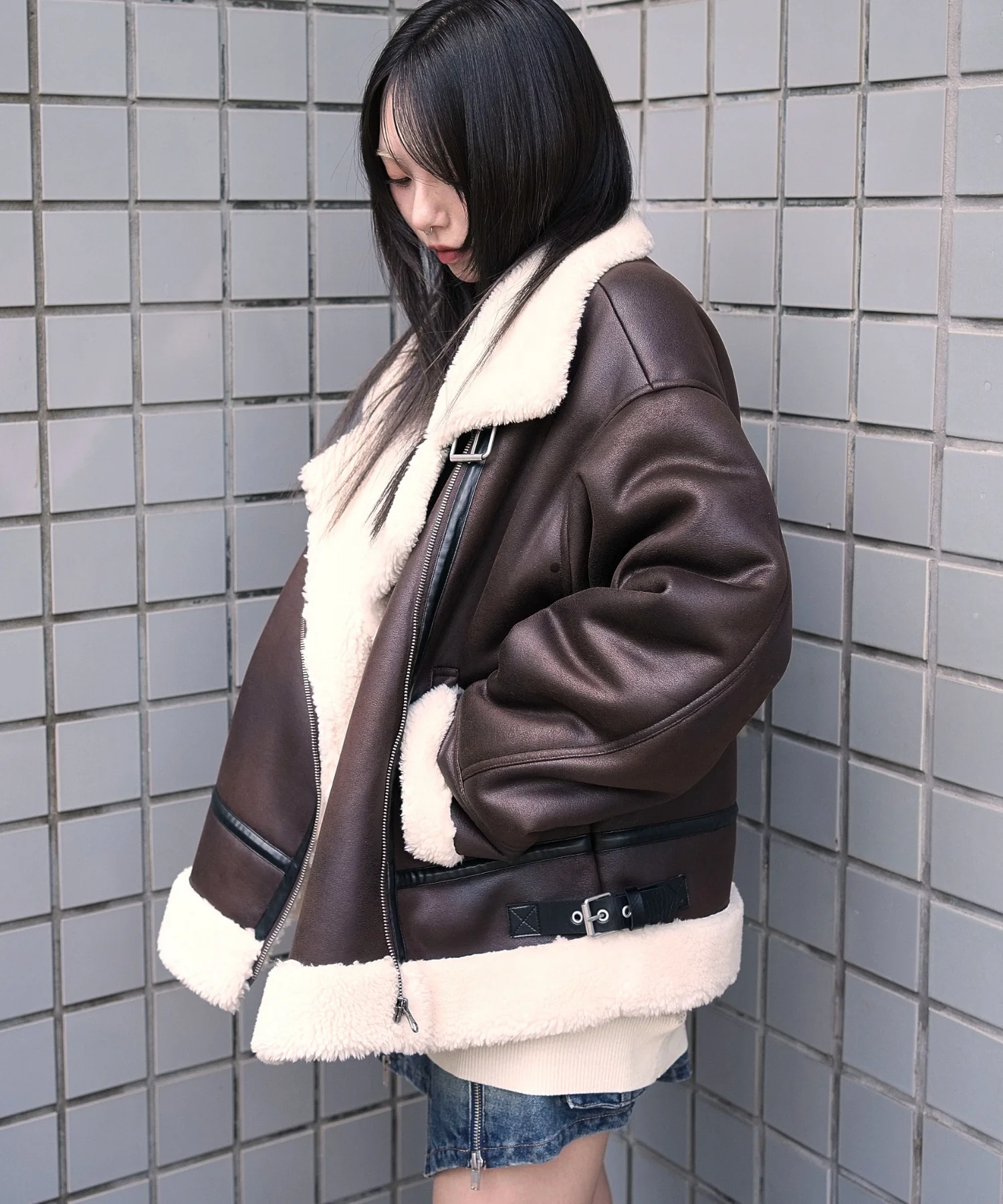 フェイクムートンボアジャケット - Image 11