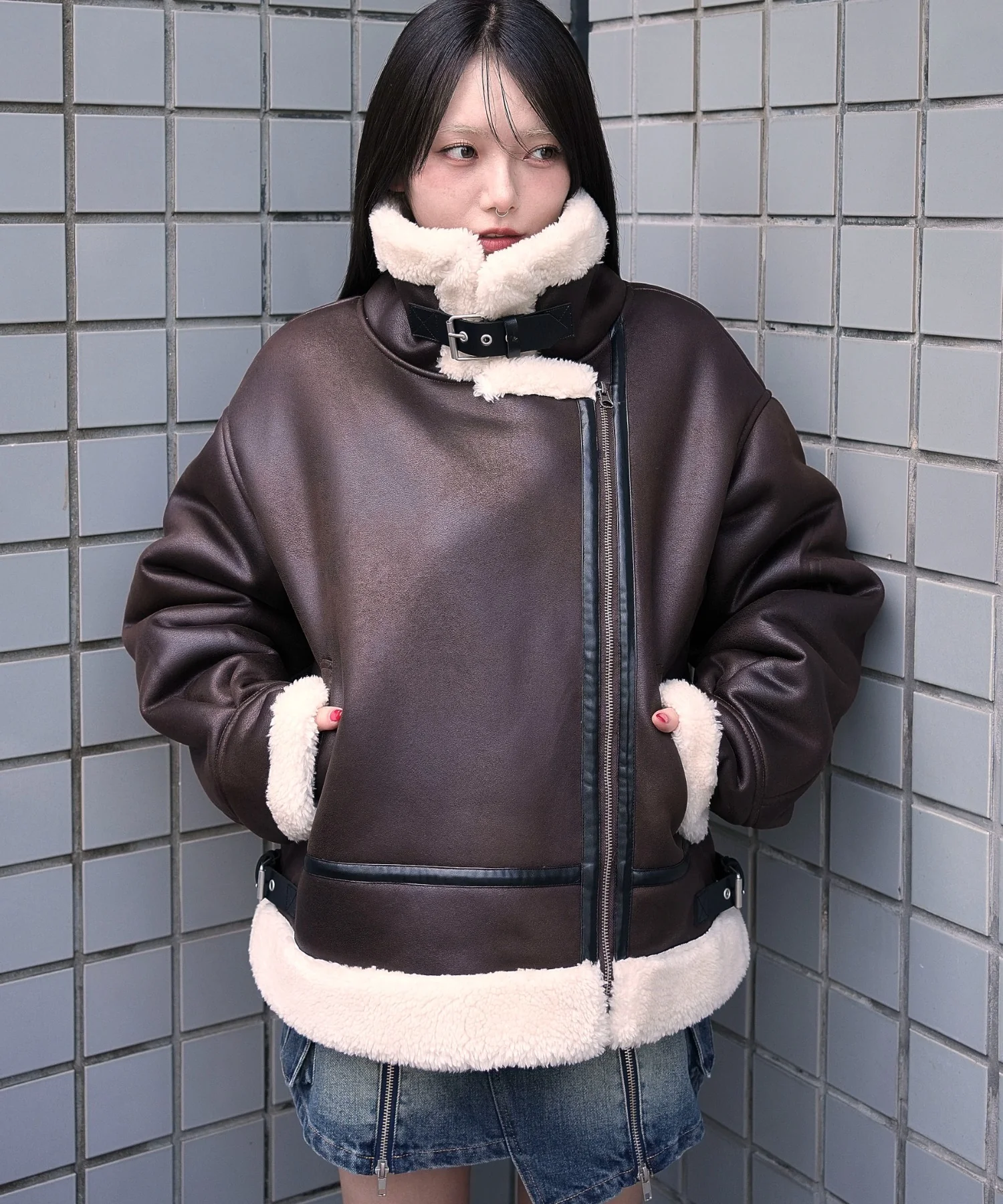 フェイクムートンボアジャケット - Image 12