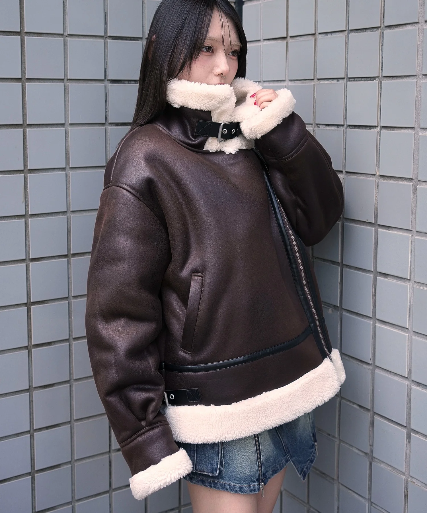 フェイクムートンボアジャケット - Image 13